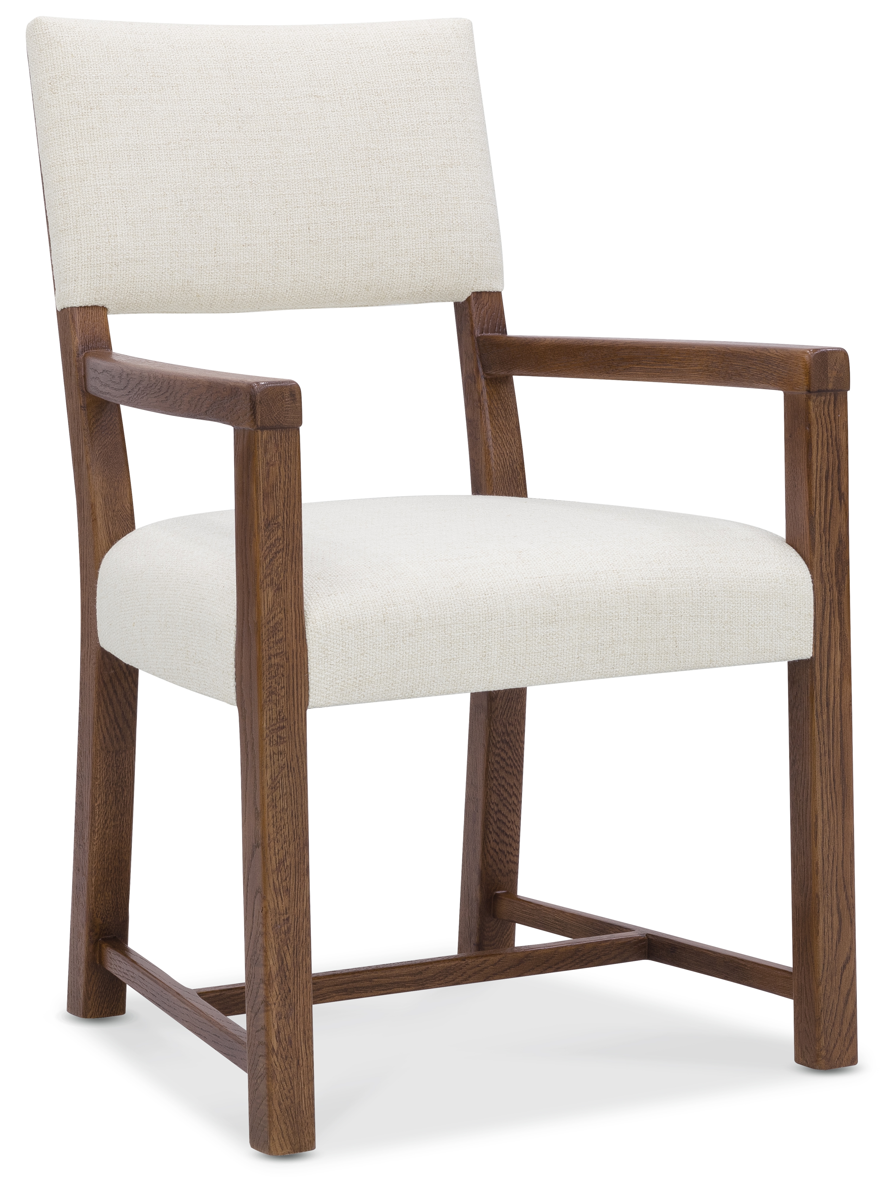 Open-Back Upholstered Dining Arm Chair