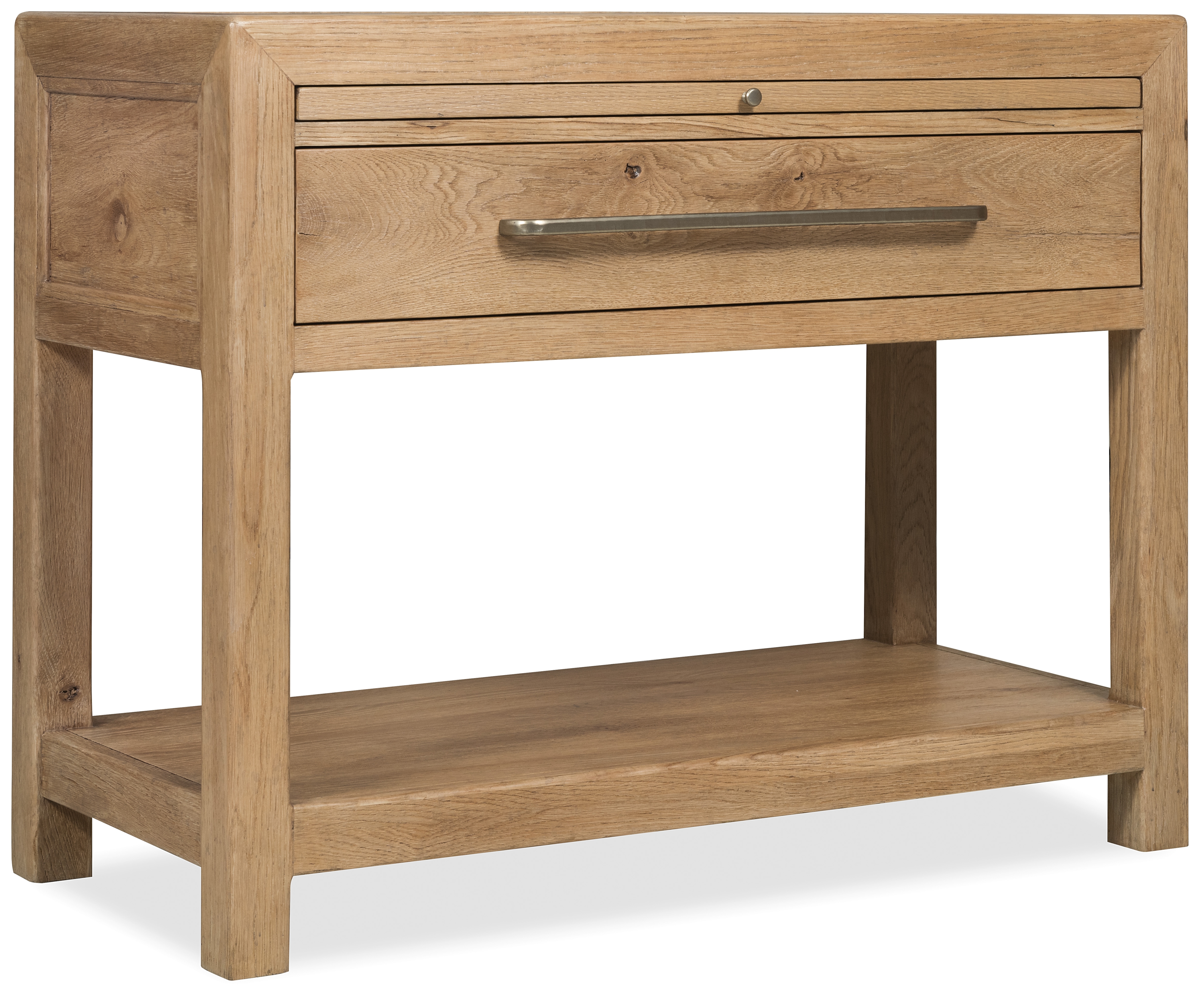 Stone-Top Single-Drawer Nightstand