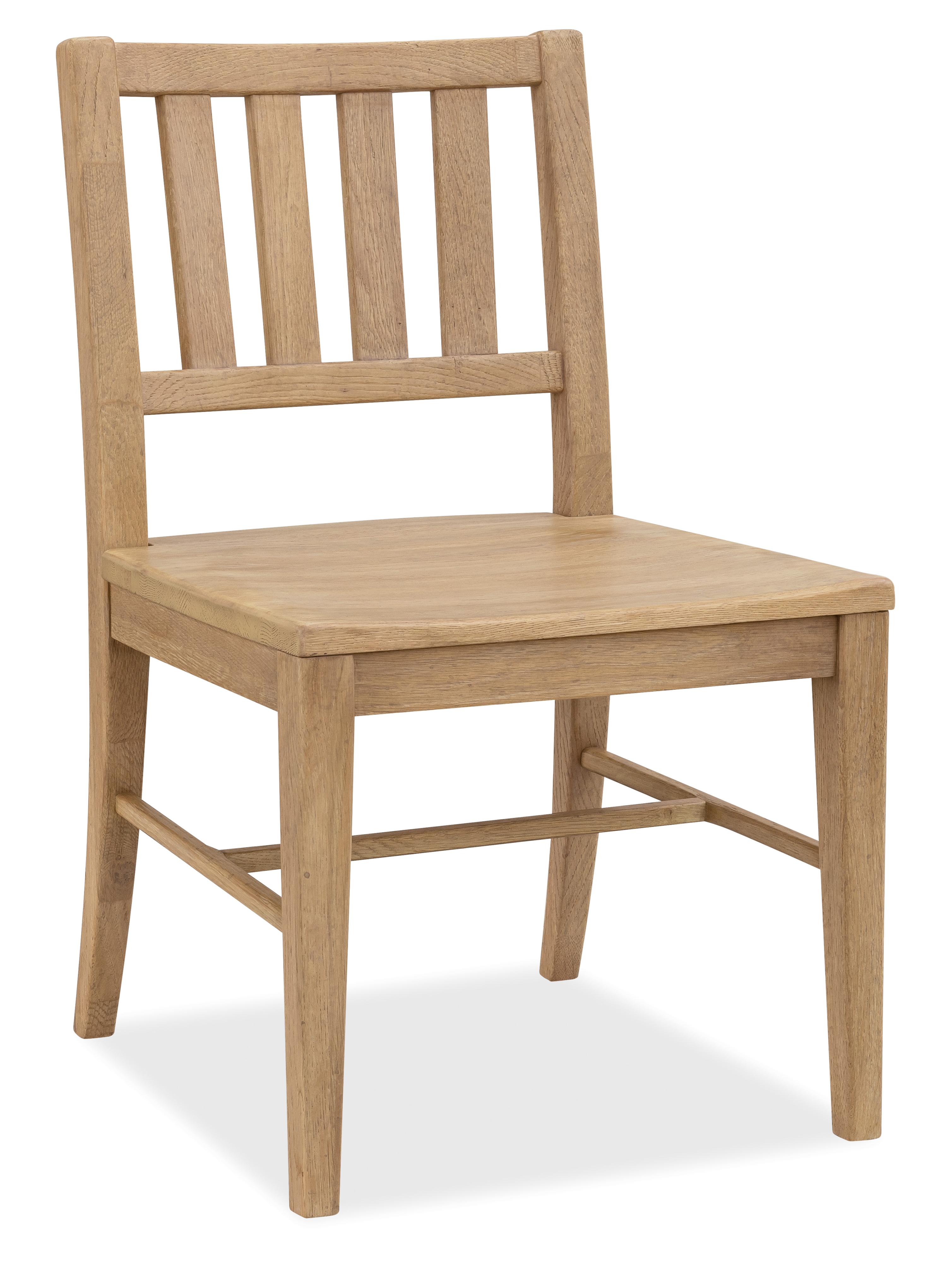 Open Slat-Back Dining Side Chair