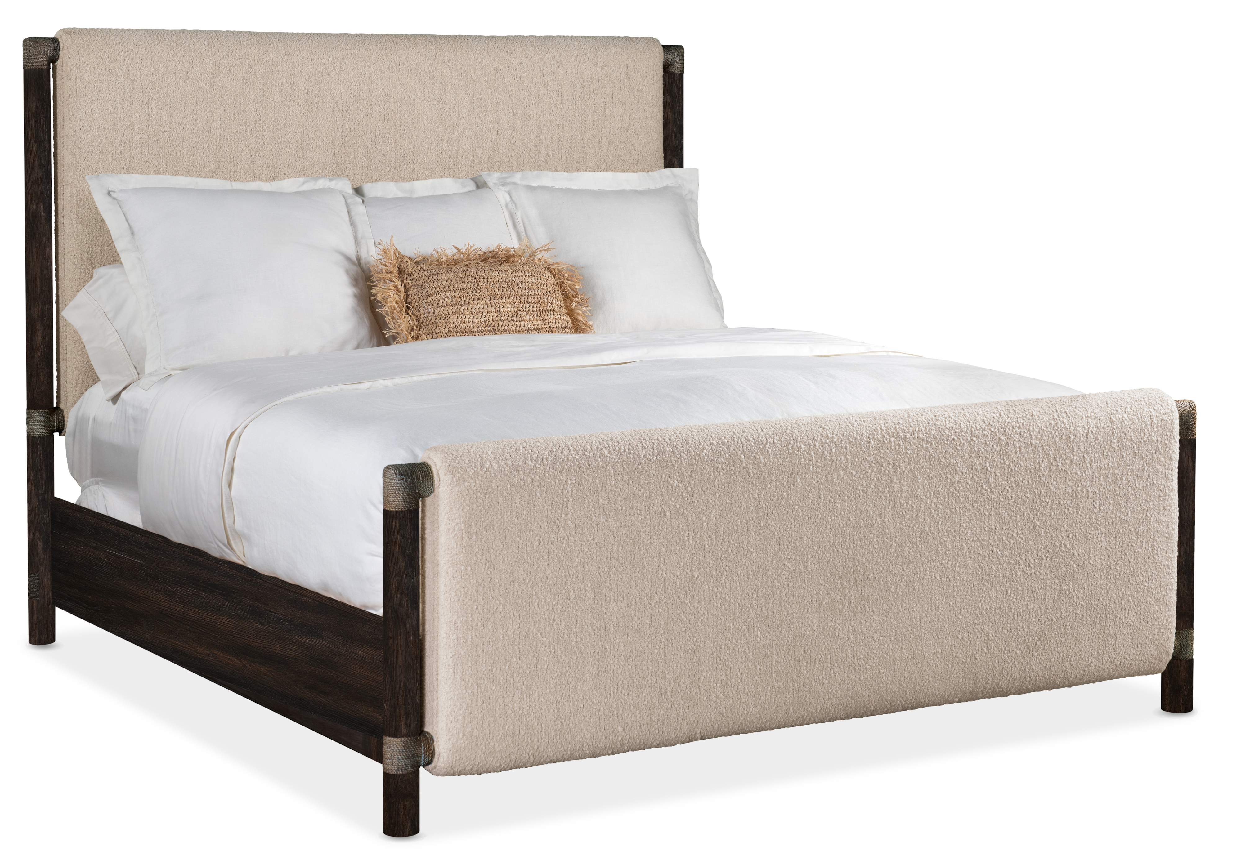 Queen Upholstered Panel Bed
