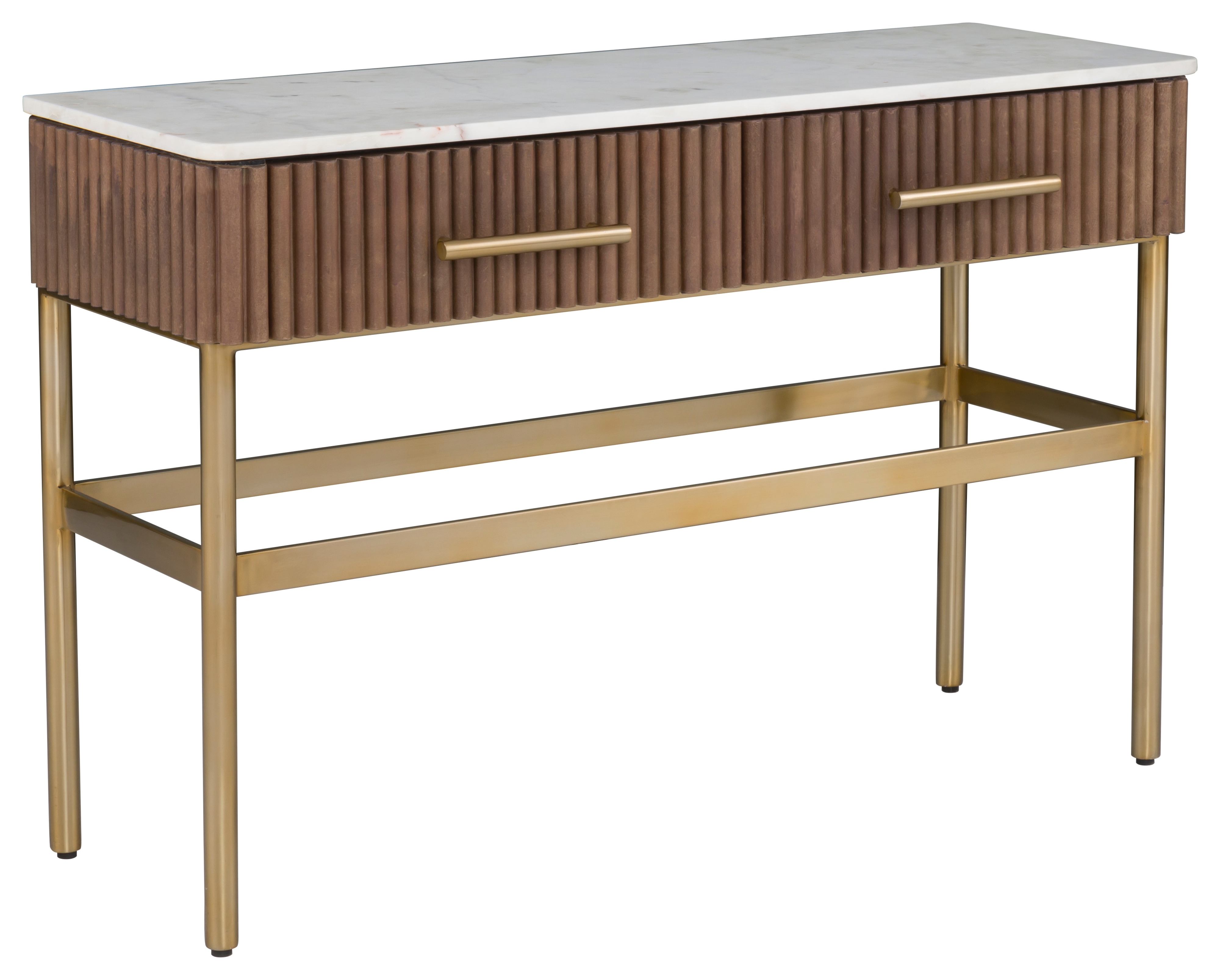 2-Drawer Rectangular Console Table