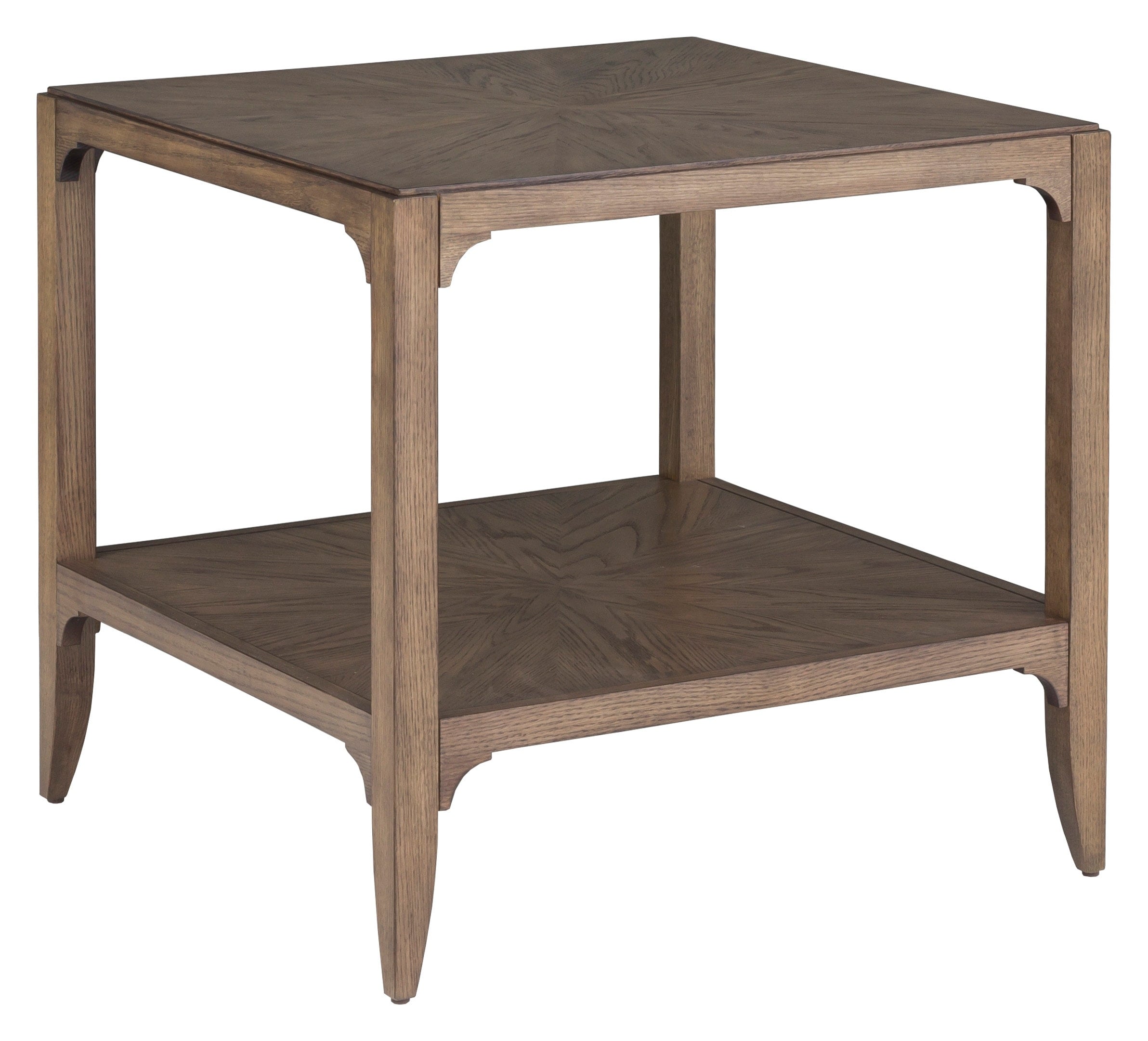26" Square HPL End Table w/Lower Shelf