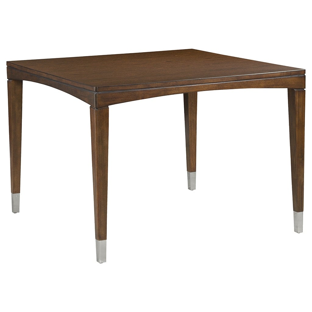 42" Sq. Dining Table w/Nickel Ferrules