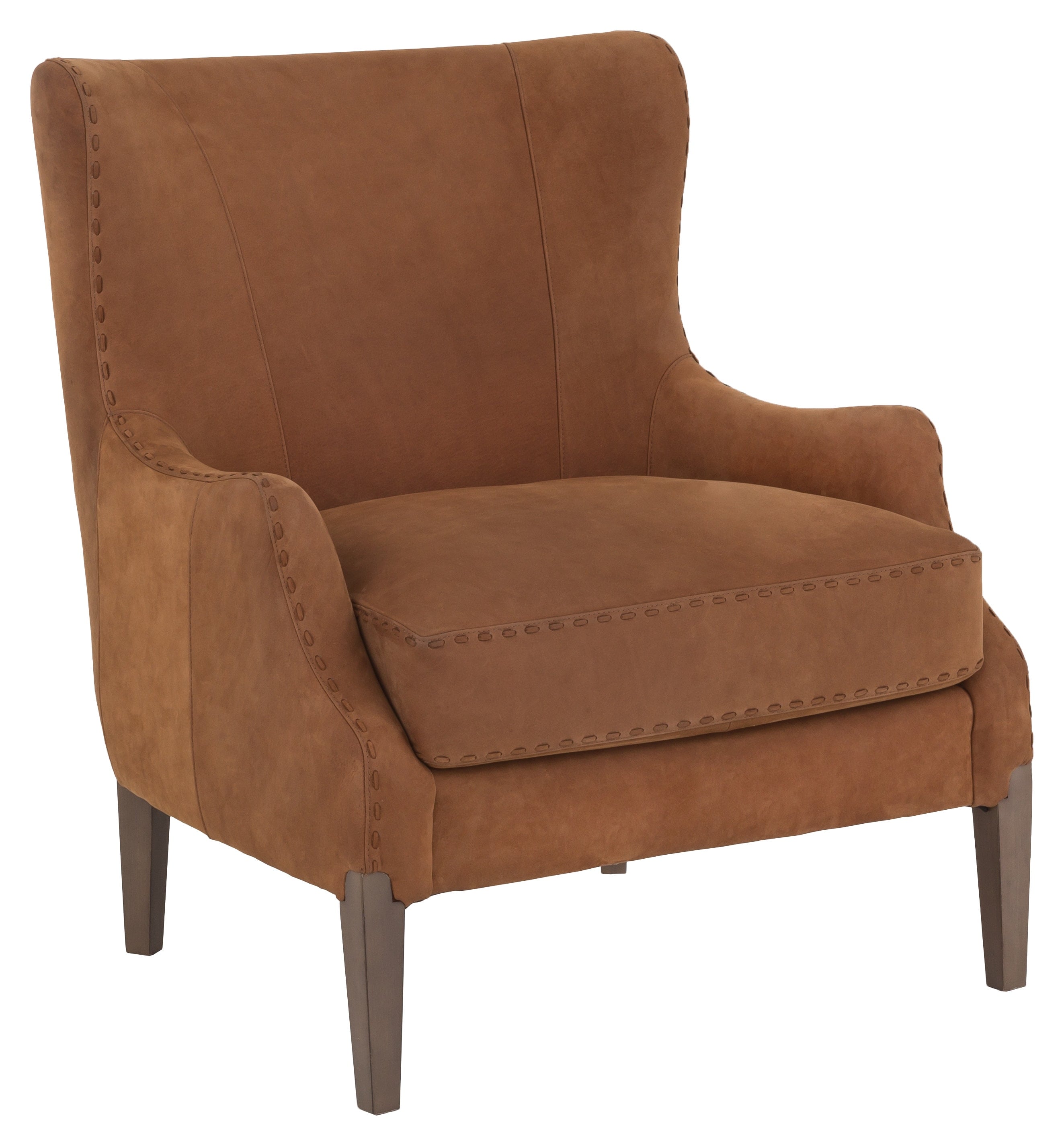 Lounge Chair w/Decorative Laced Stitching