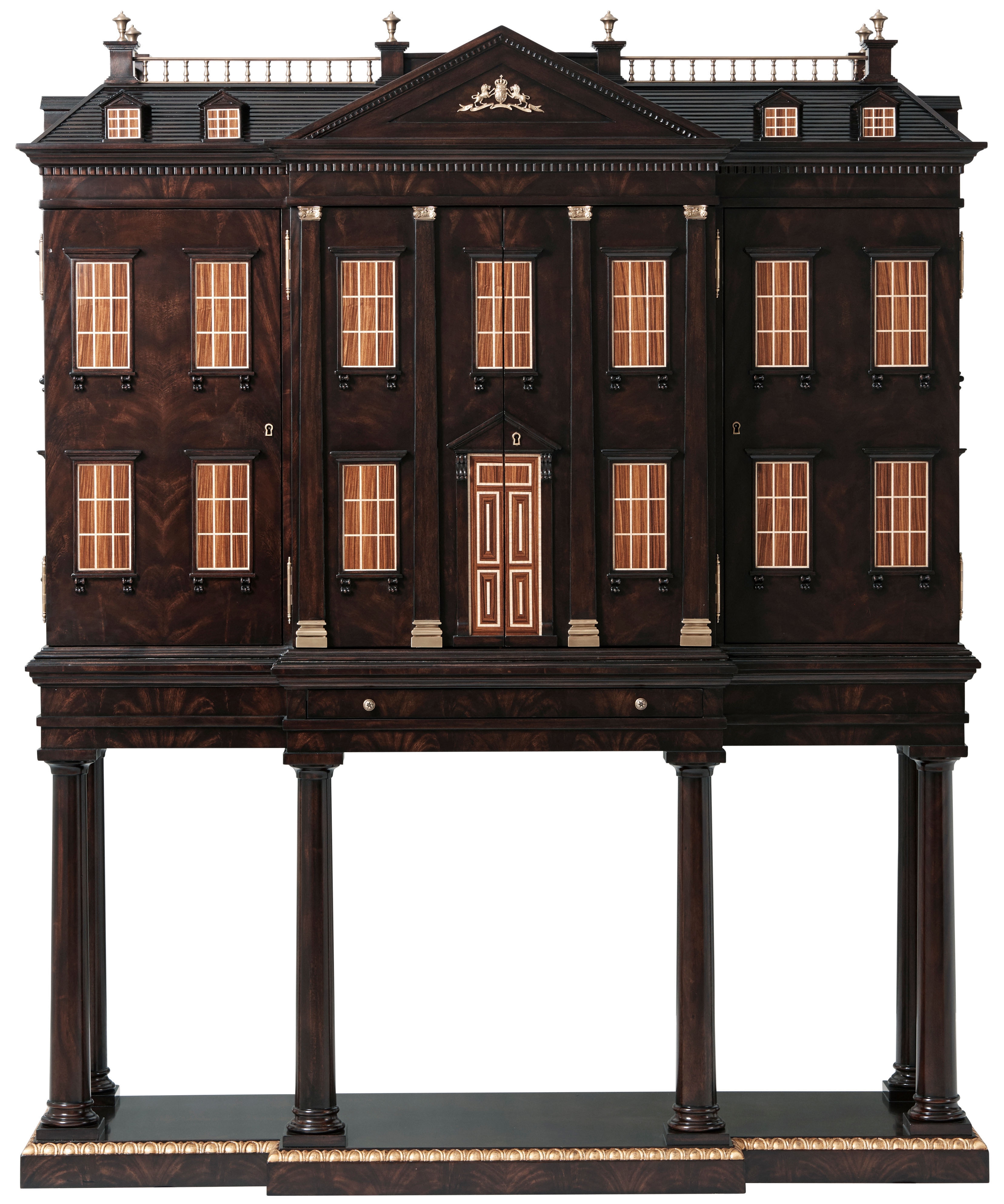 The Holland Manor Bar Cabinet w/LED Lighting