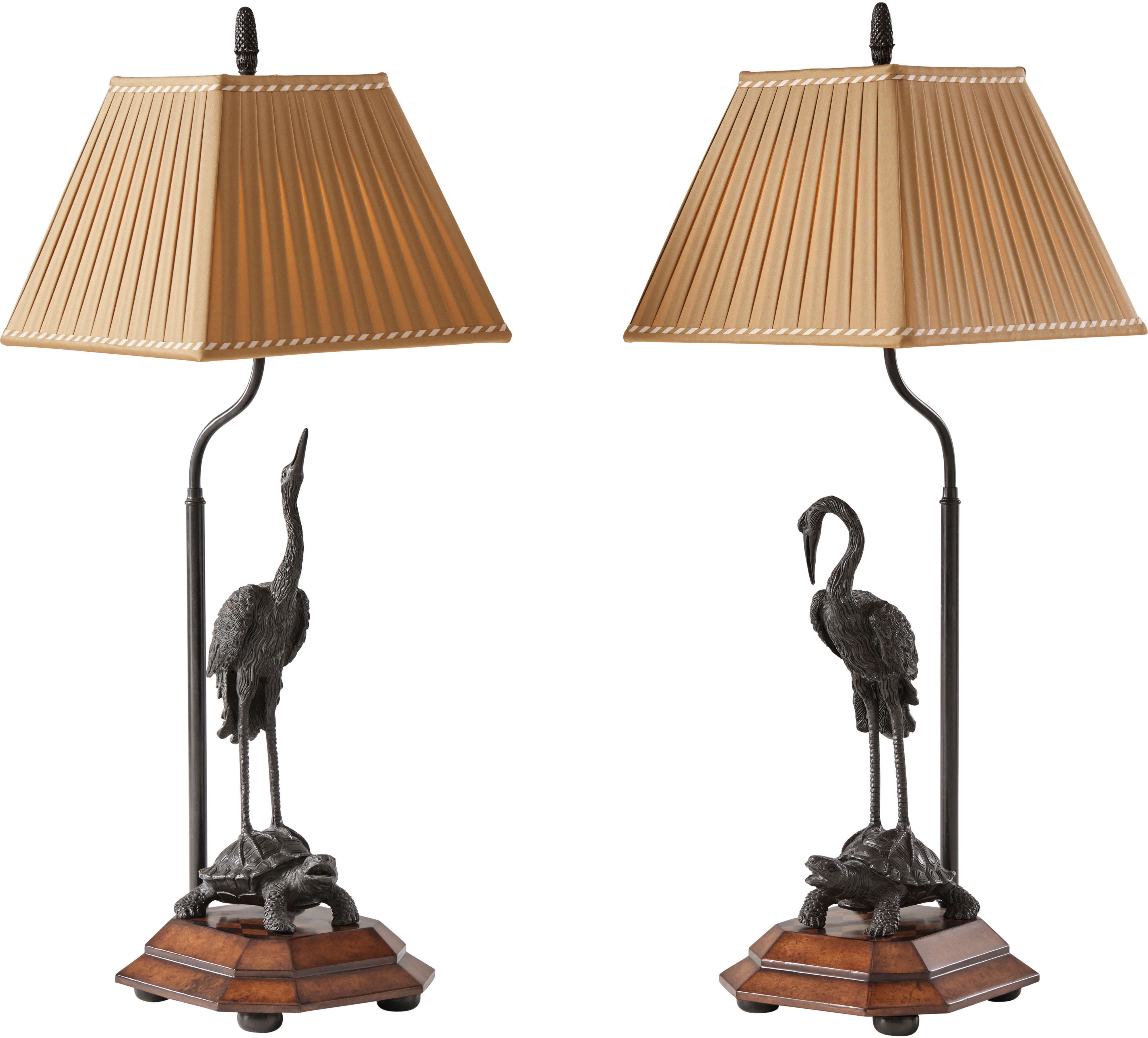 Meiji Cranes Table Lamps