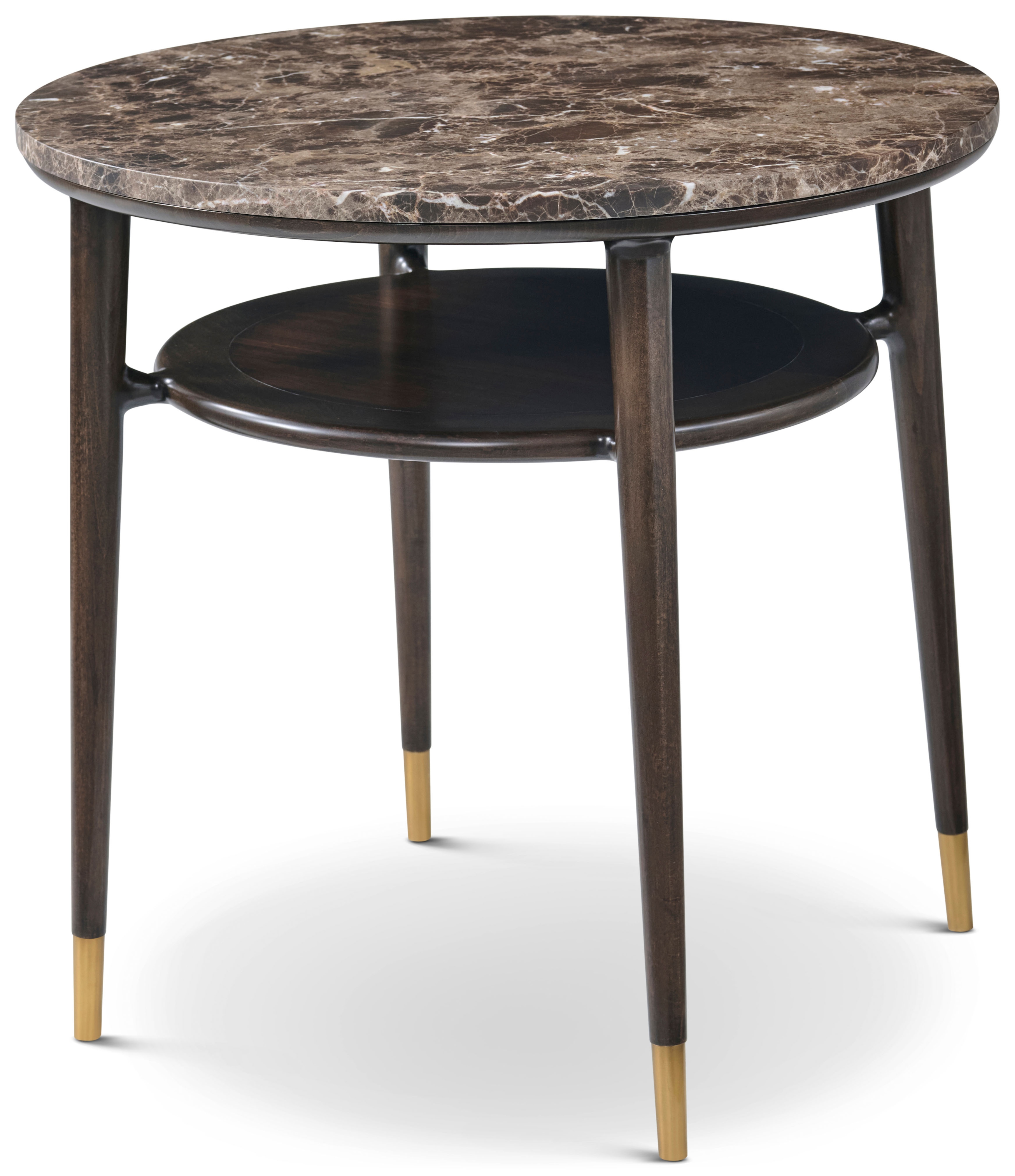 Ashburton Place Round Marble-Top Side Table