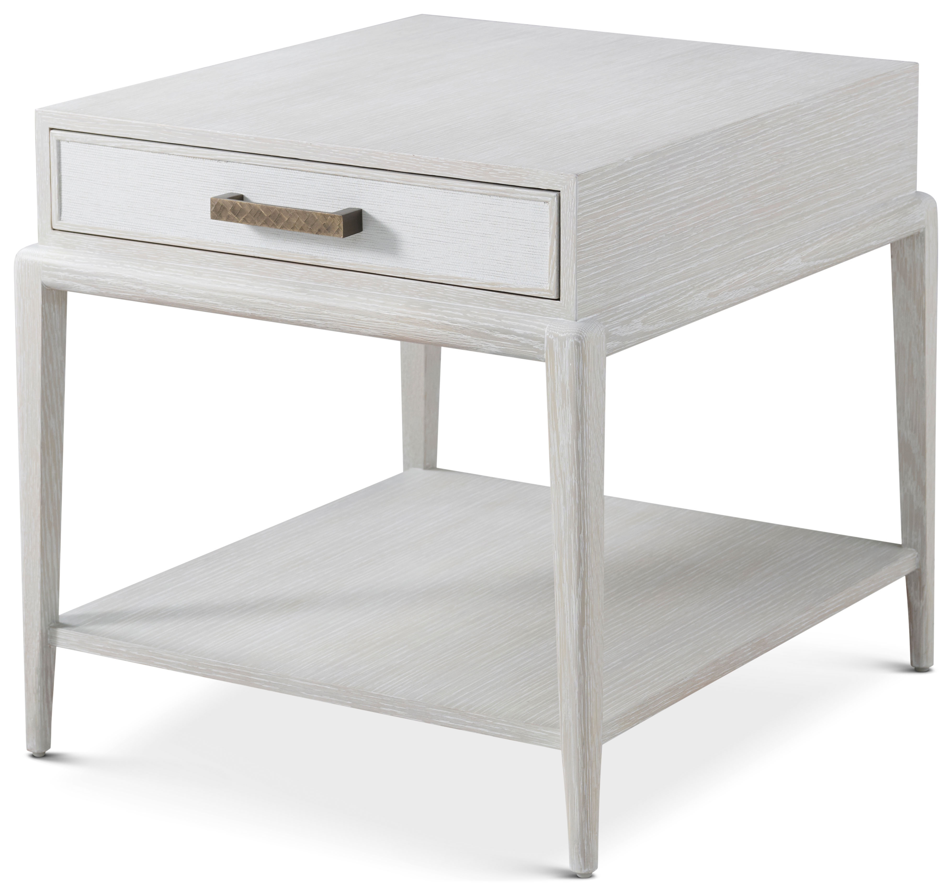 Flagler Side Table w/Wallpaper Accent