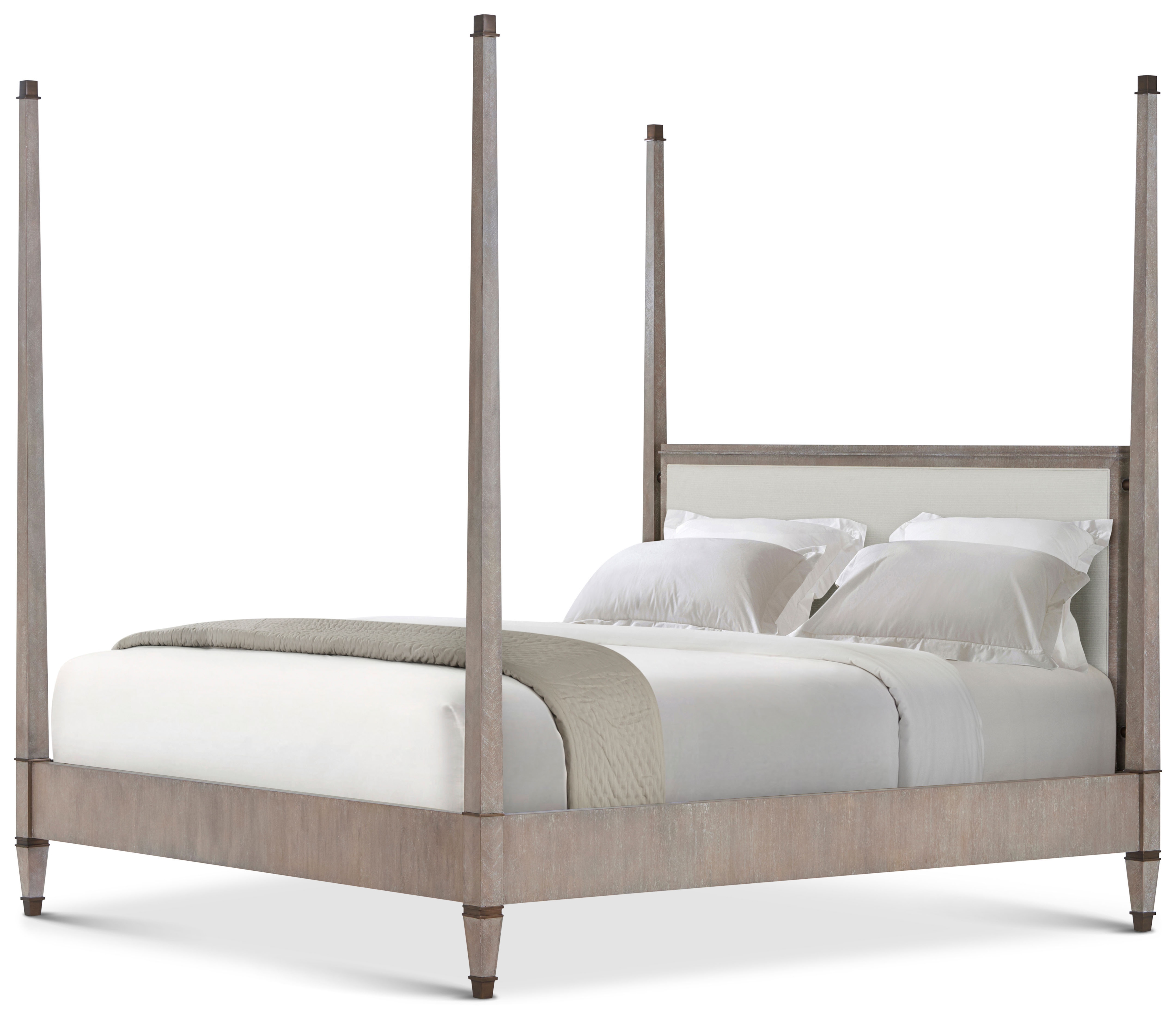 Markos Upholstered Poster Cal. King Bed
