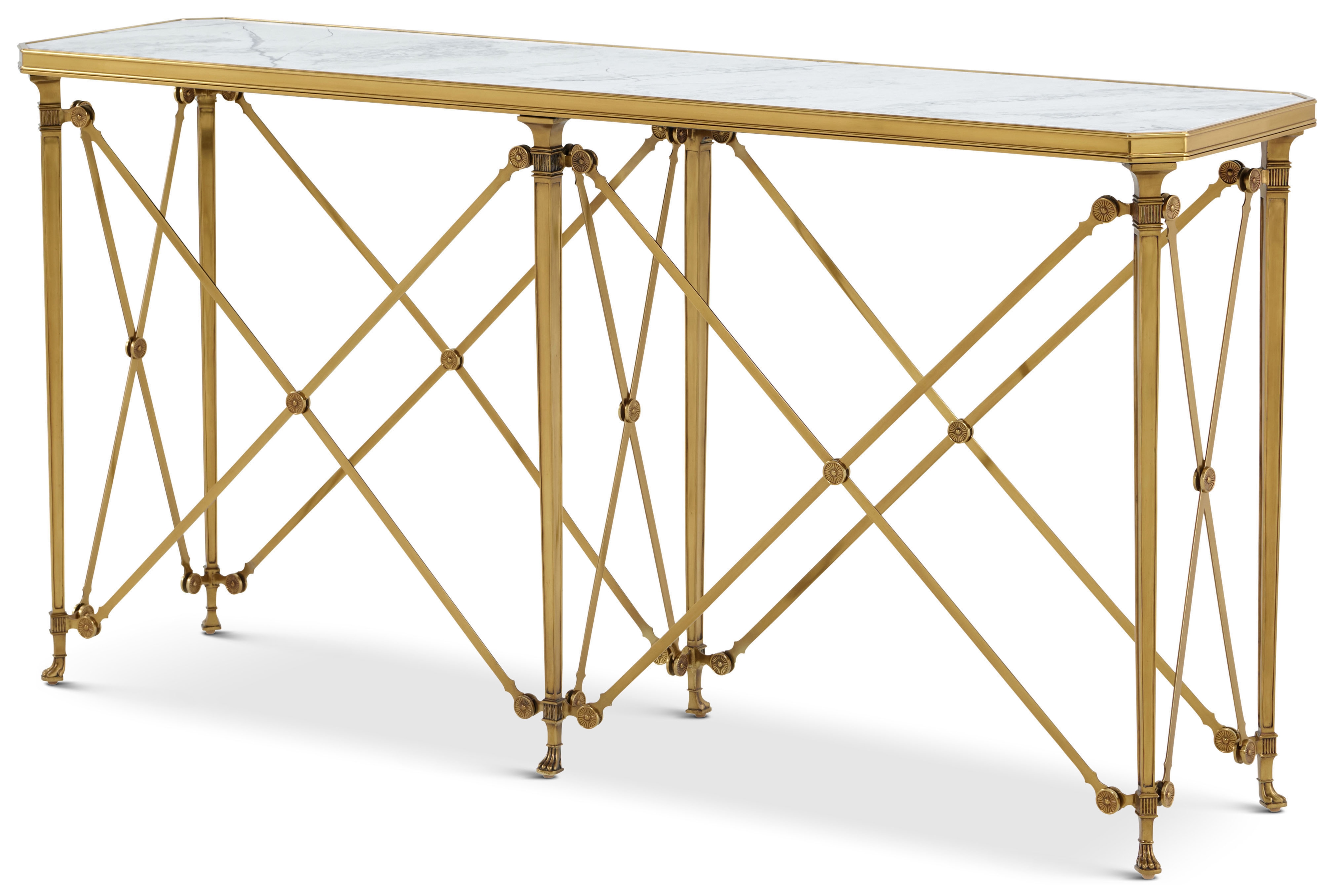 Brass Console Table