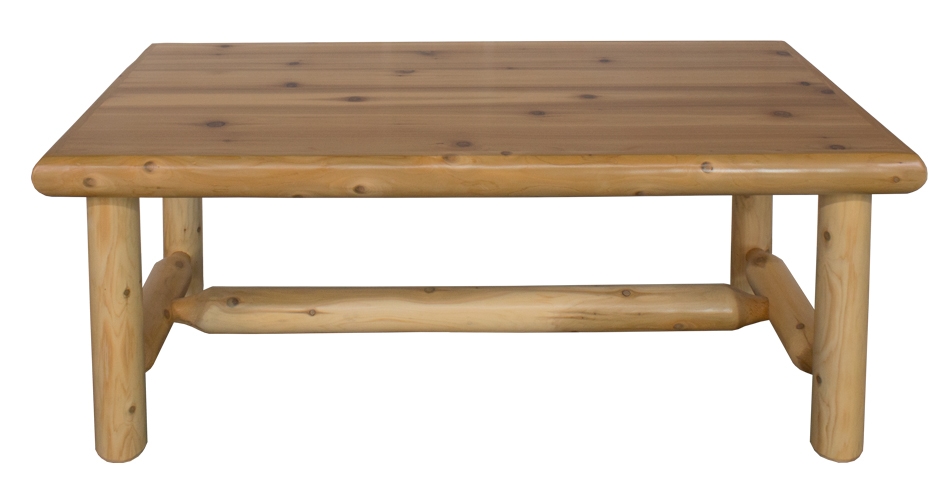 White Cedar Log Coffee Table