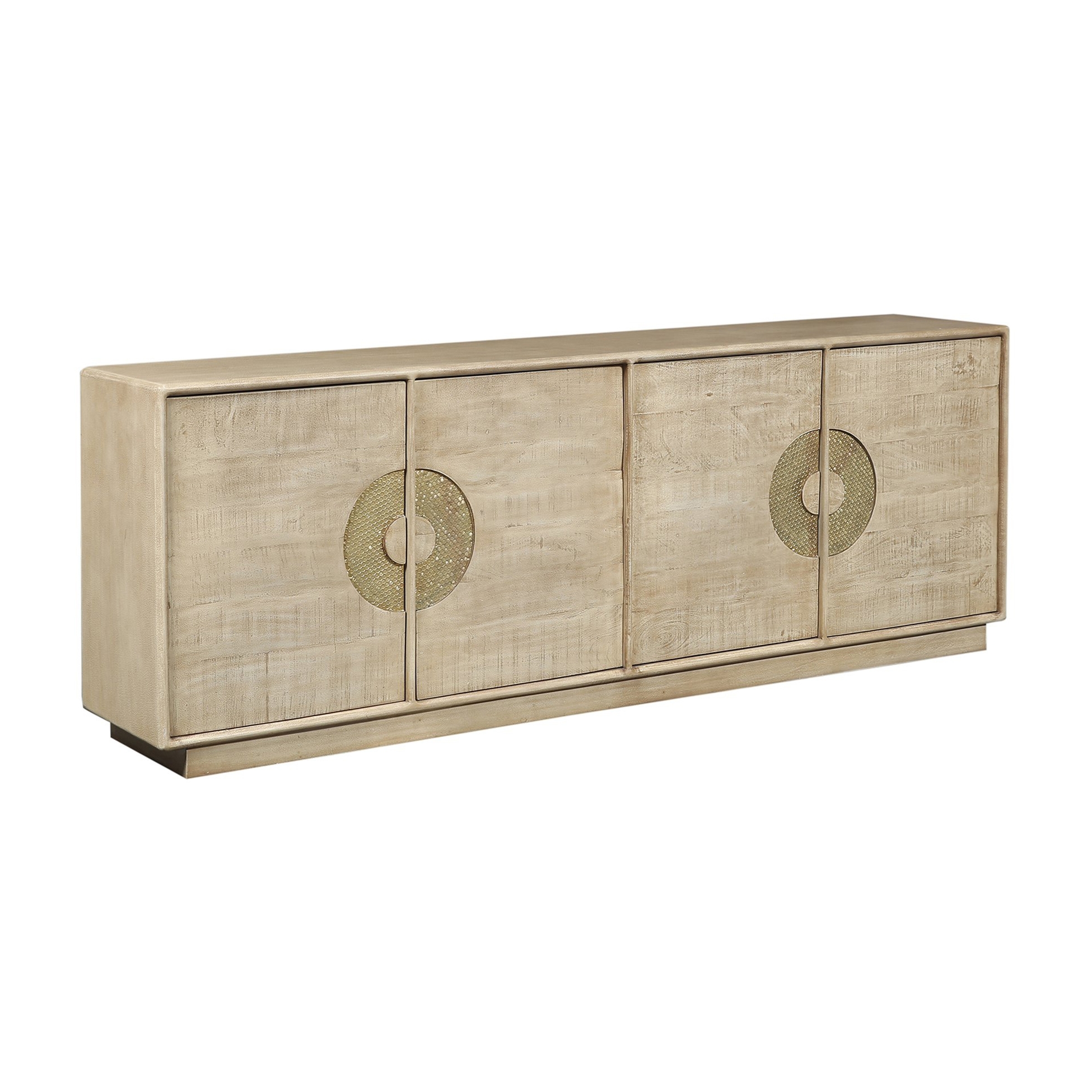 Coastal 4-Door Media Credenza