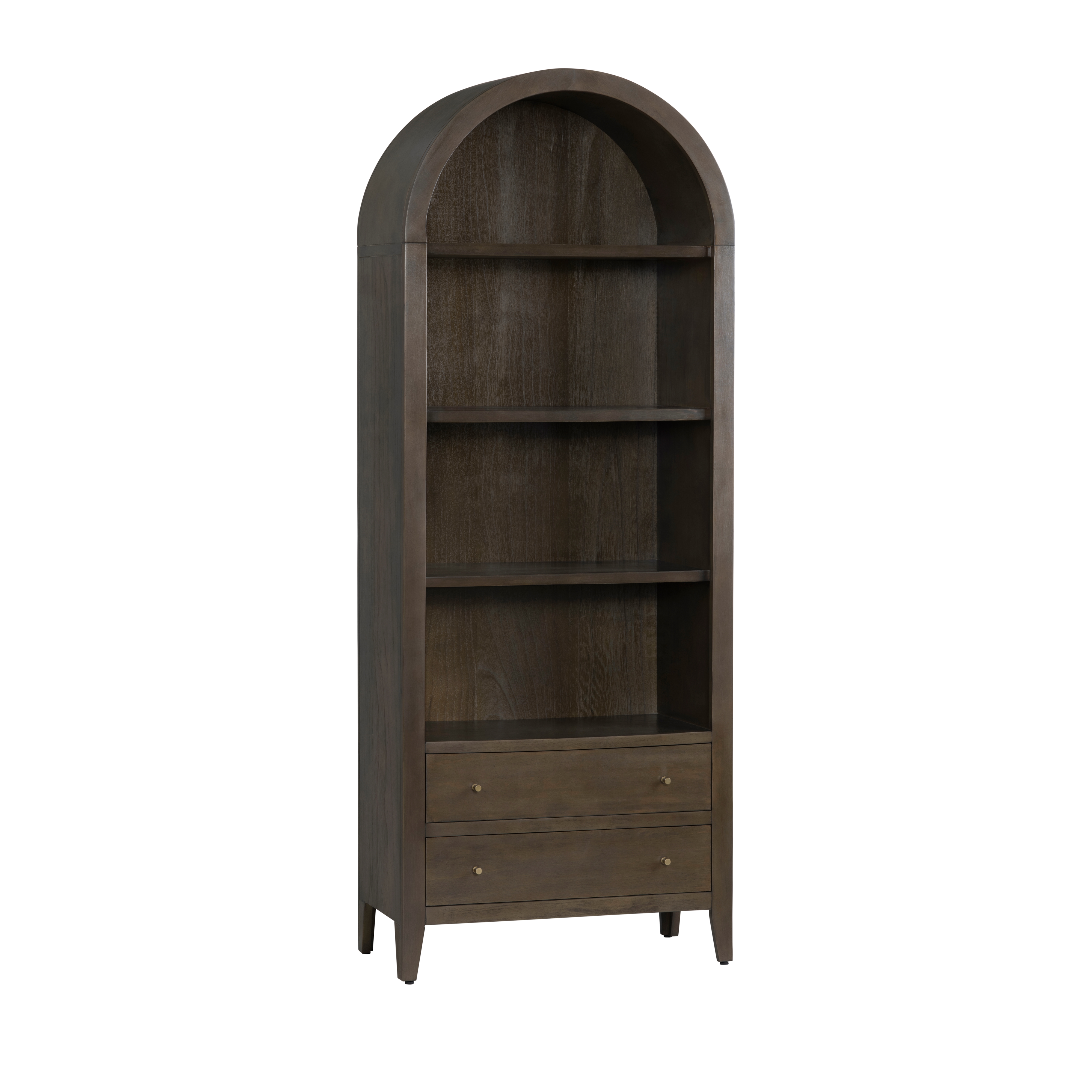 Arched 3-Shelf Etagere w/Storage Drawers