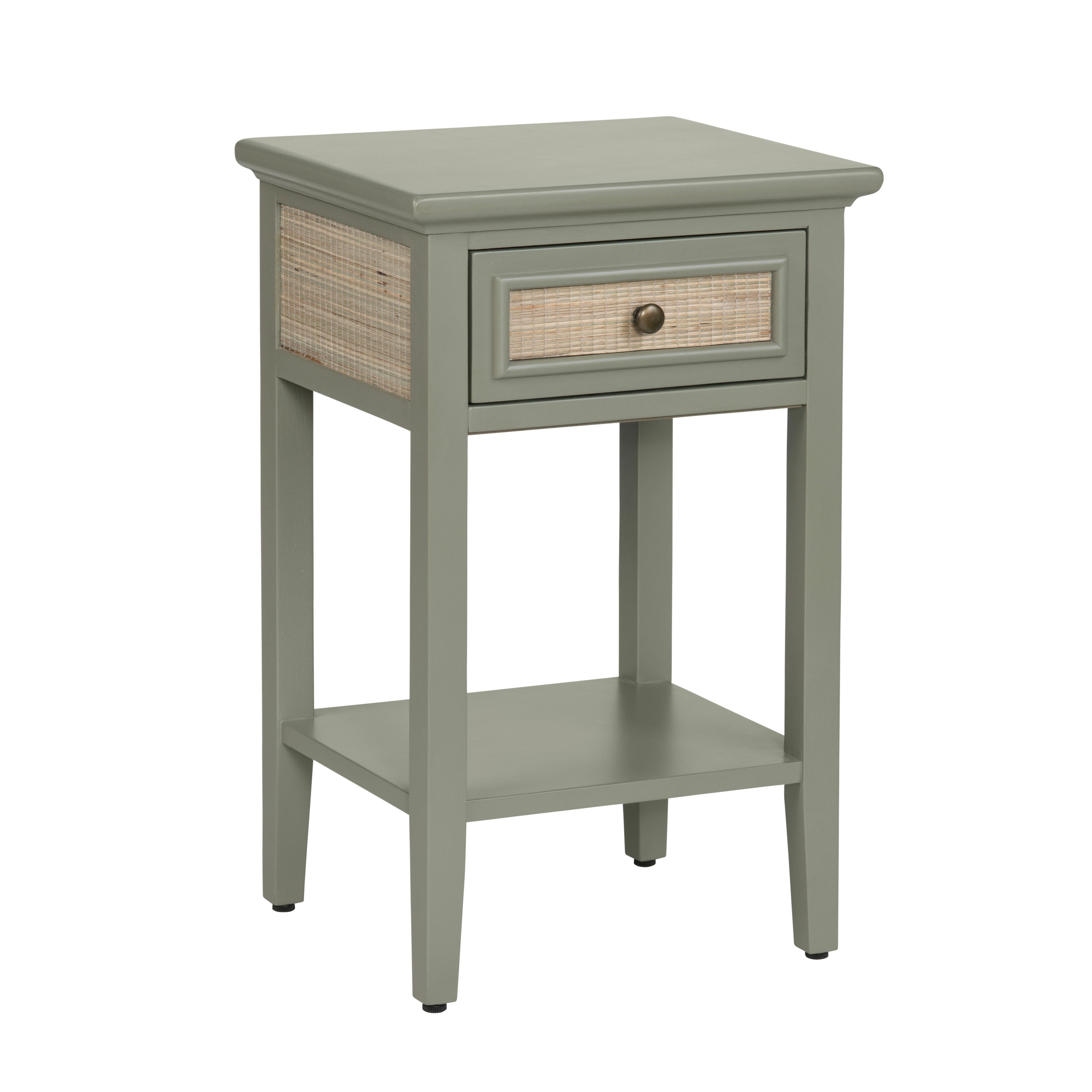Coastal Tall Single-Drawer End Table