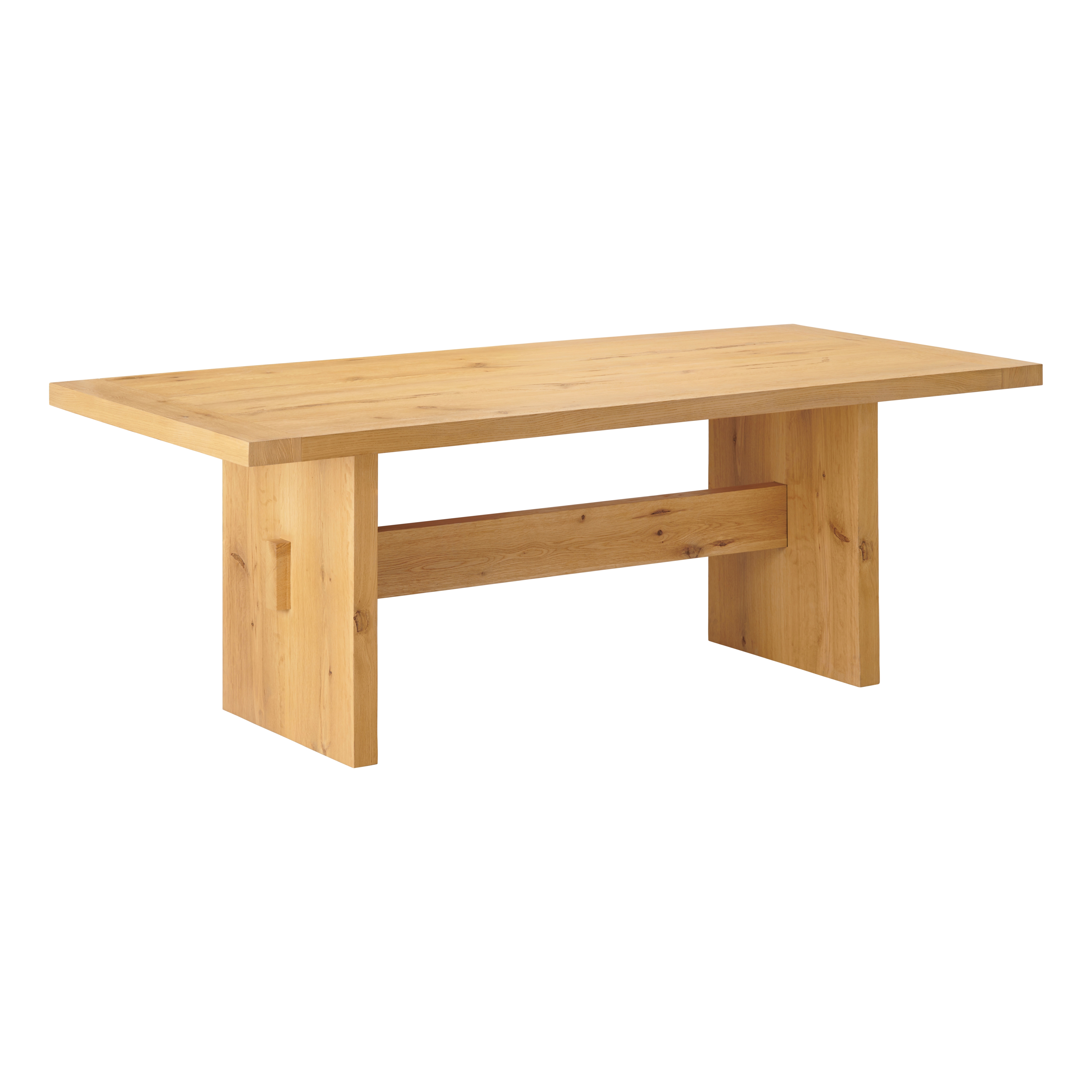 86" Solid Wood Trestle Dining Table