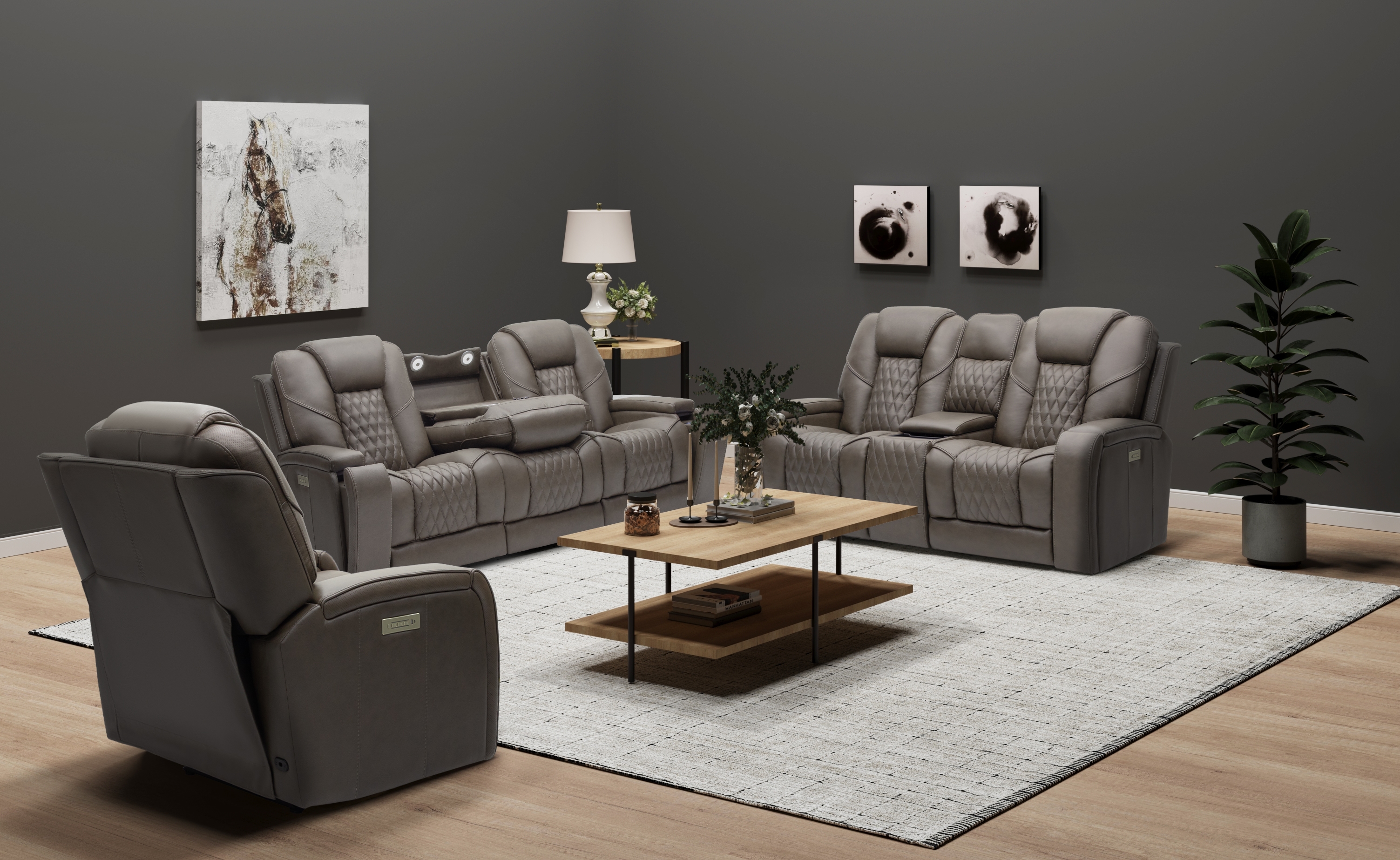 Moto Motion Teresa 1620010 Home Theatre Recliner w/ Sound | Johnny
