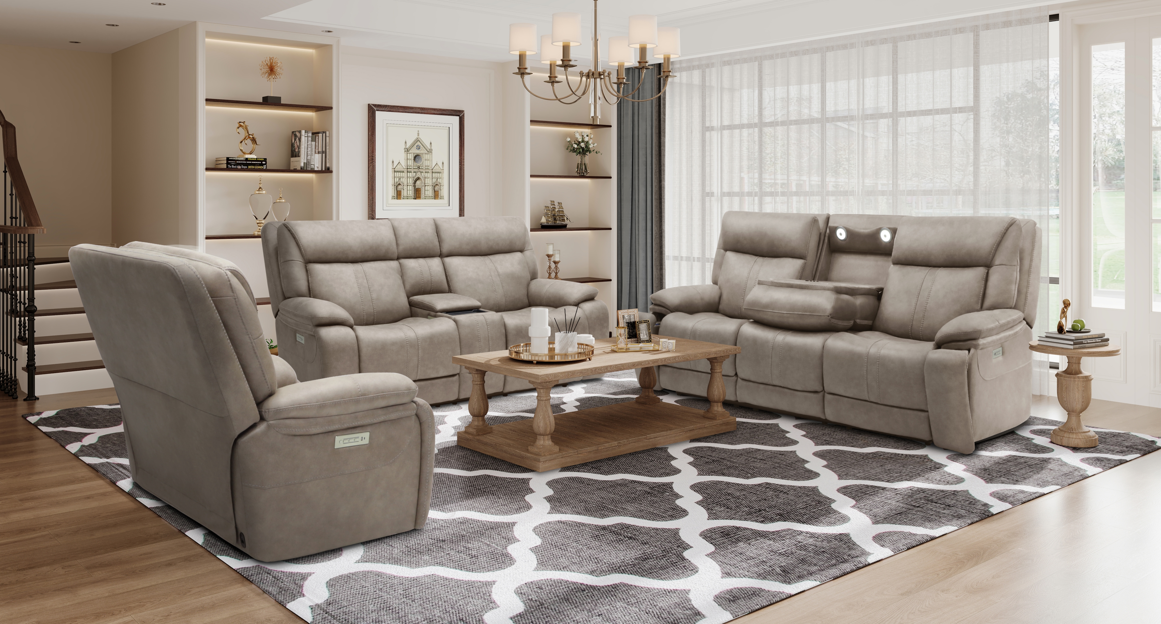 Moto Motion Xara 1650001 Home Theatre Sofa w/ Sound | Johnny