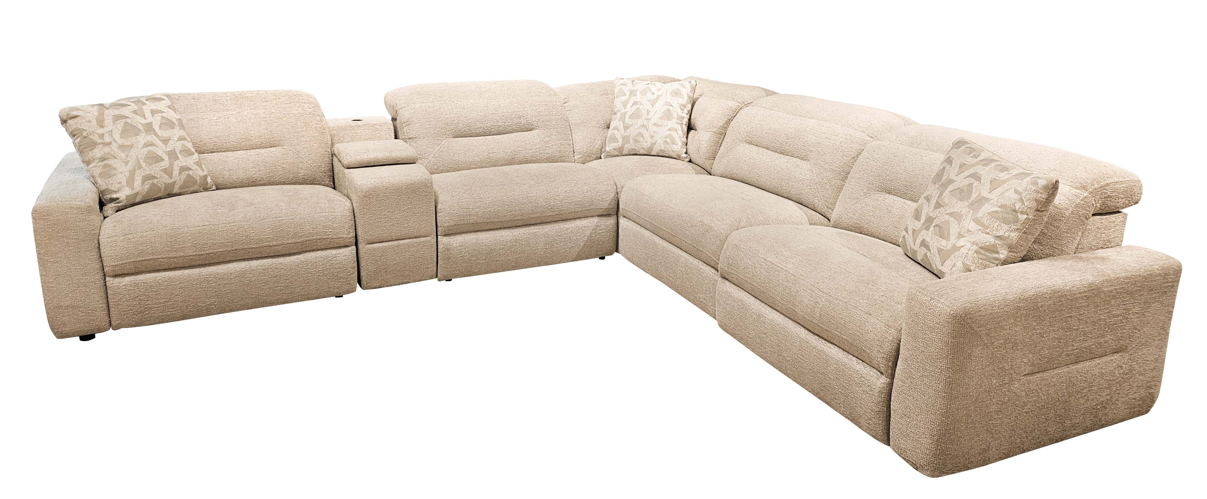 Loft IQ Ruger 9912507 6 Piece Power Reclining Sectional