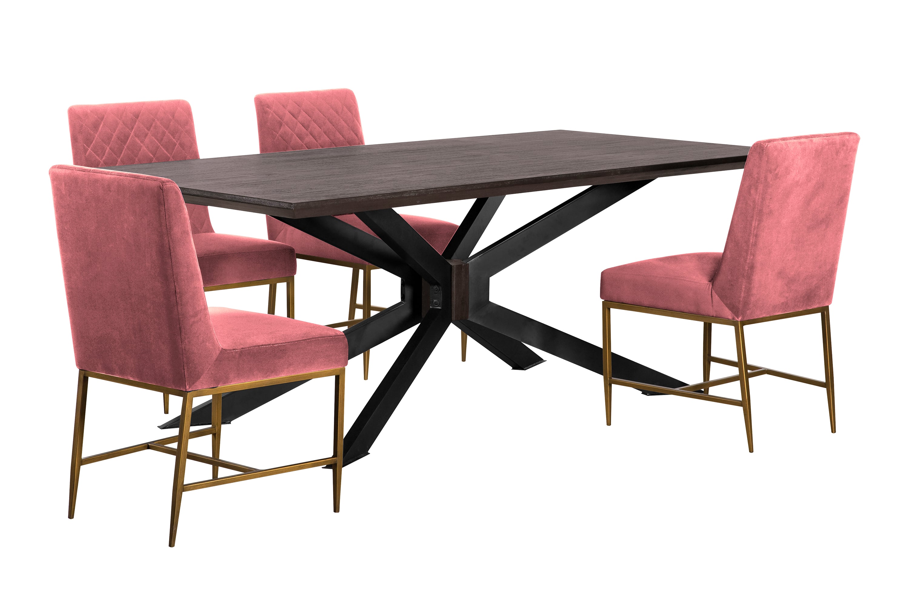 Pirate/Memphis SETPIDIAC5E Pirate and Pink Velvet Memphis 5 Piece