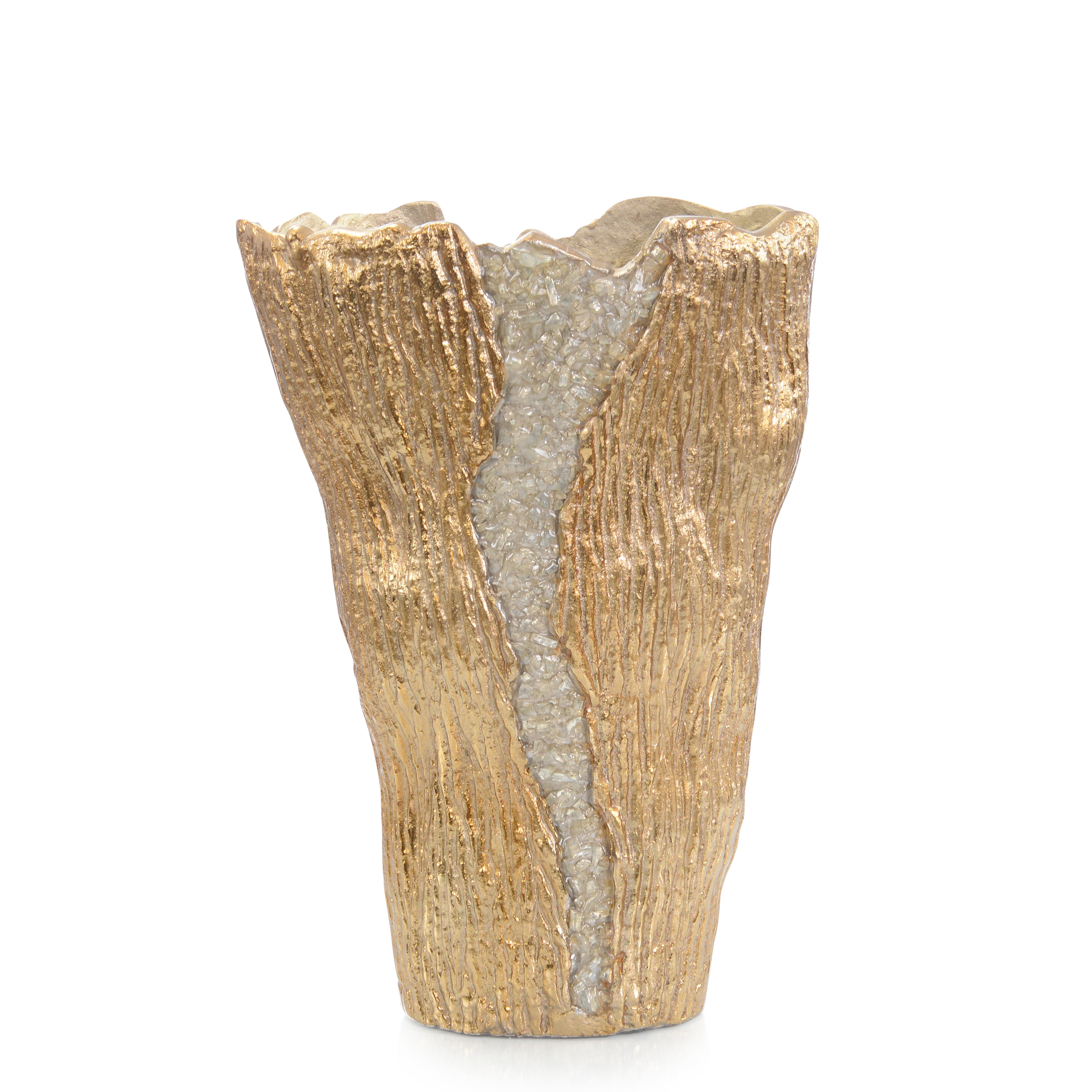 Cascade Vase, Small Brass