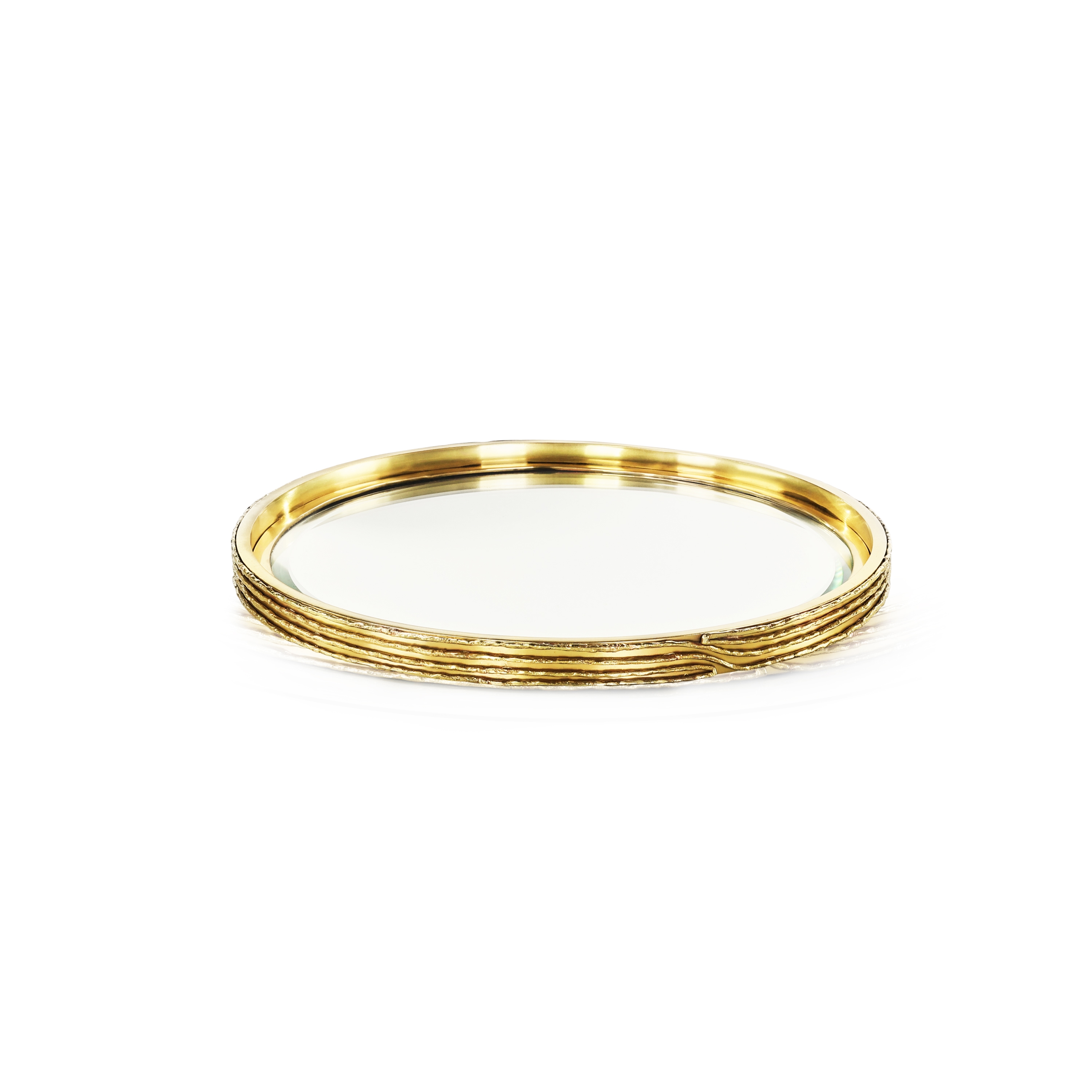 Ringed Tray, Small Brass