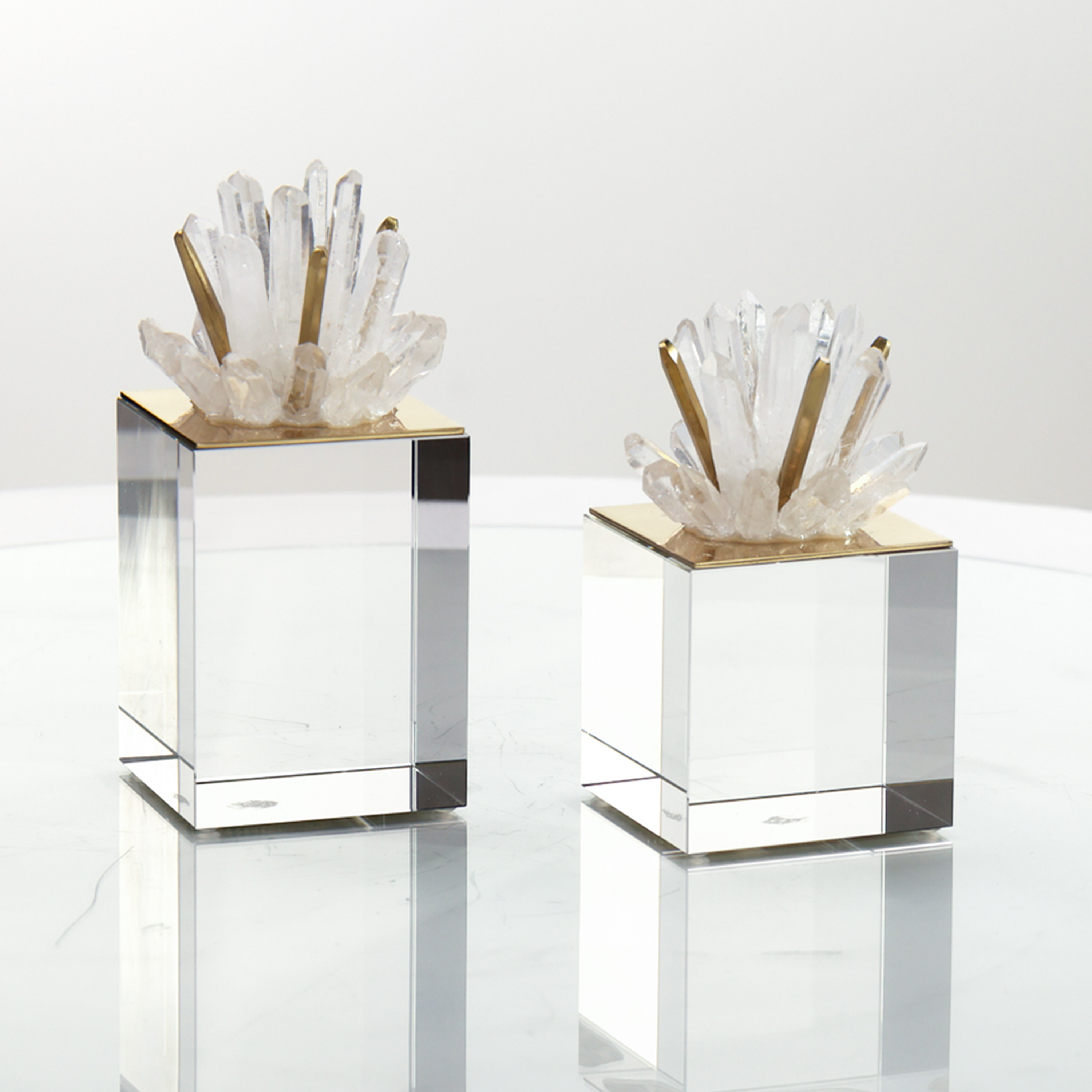 Cluster on Crystal, Set of 2