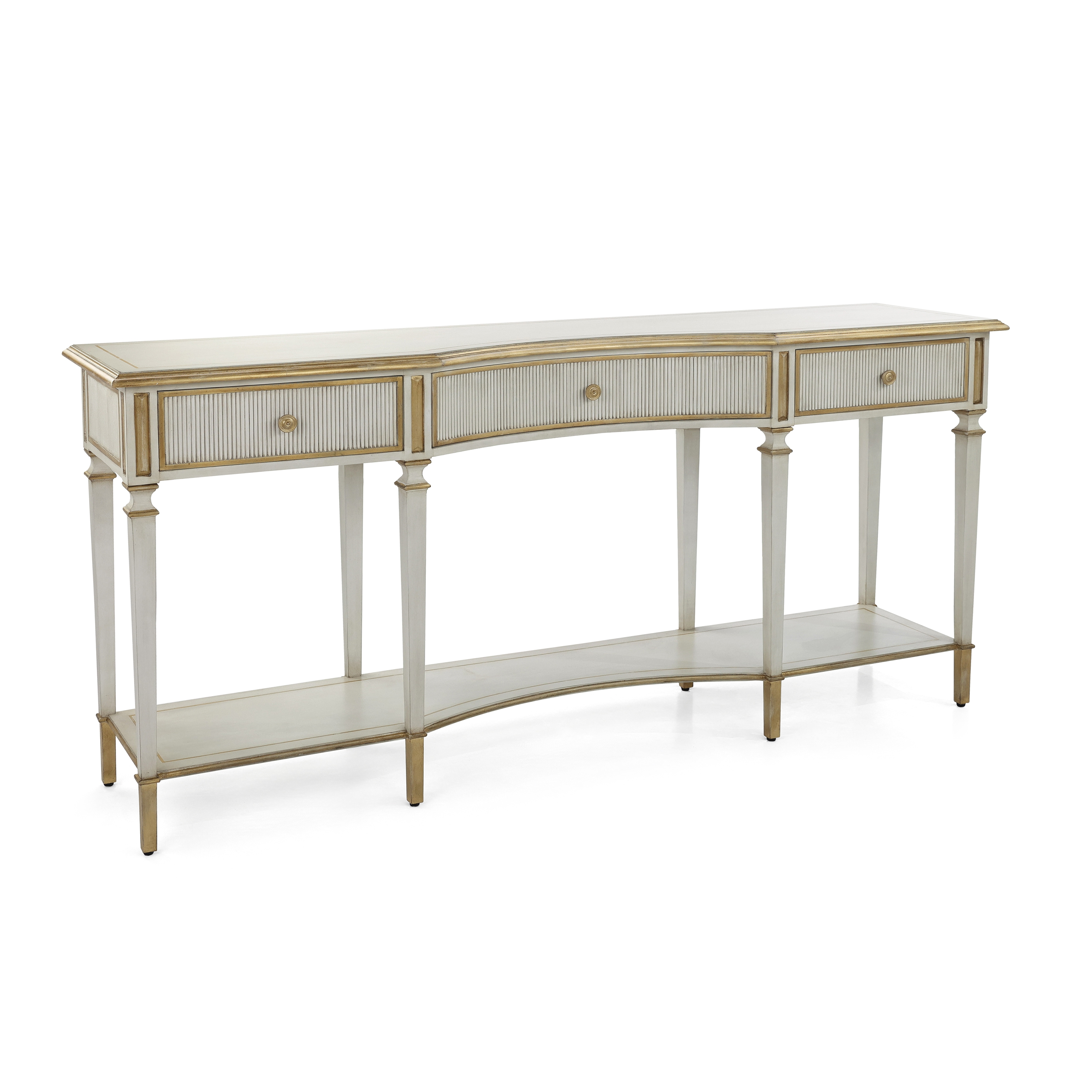 3-Drawer Console Table w/Soft-Close Drawers