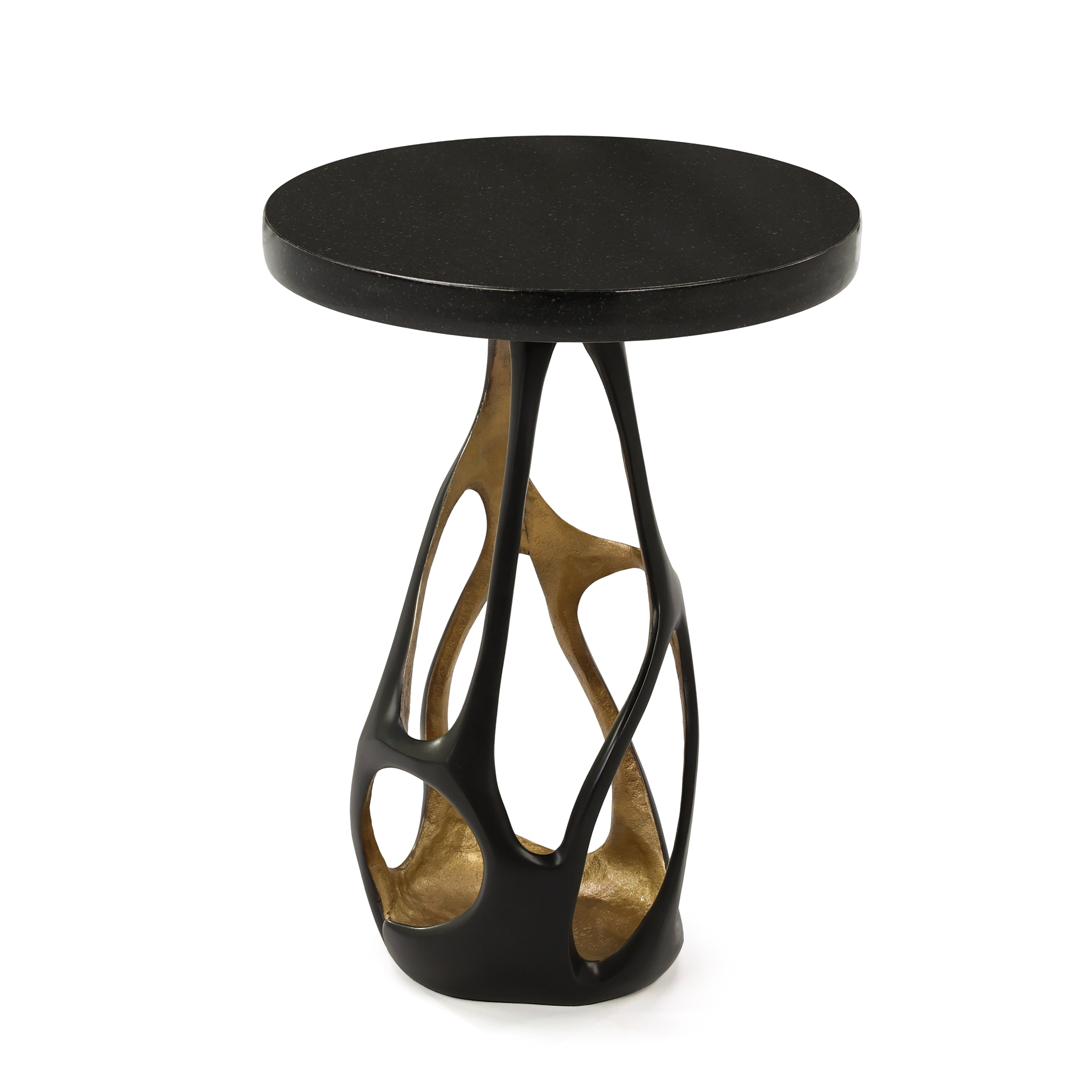 Modern Bronze Sculptural Side Table