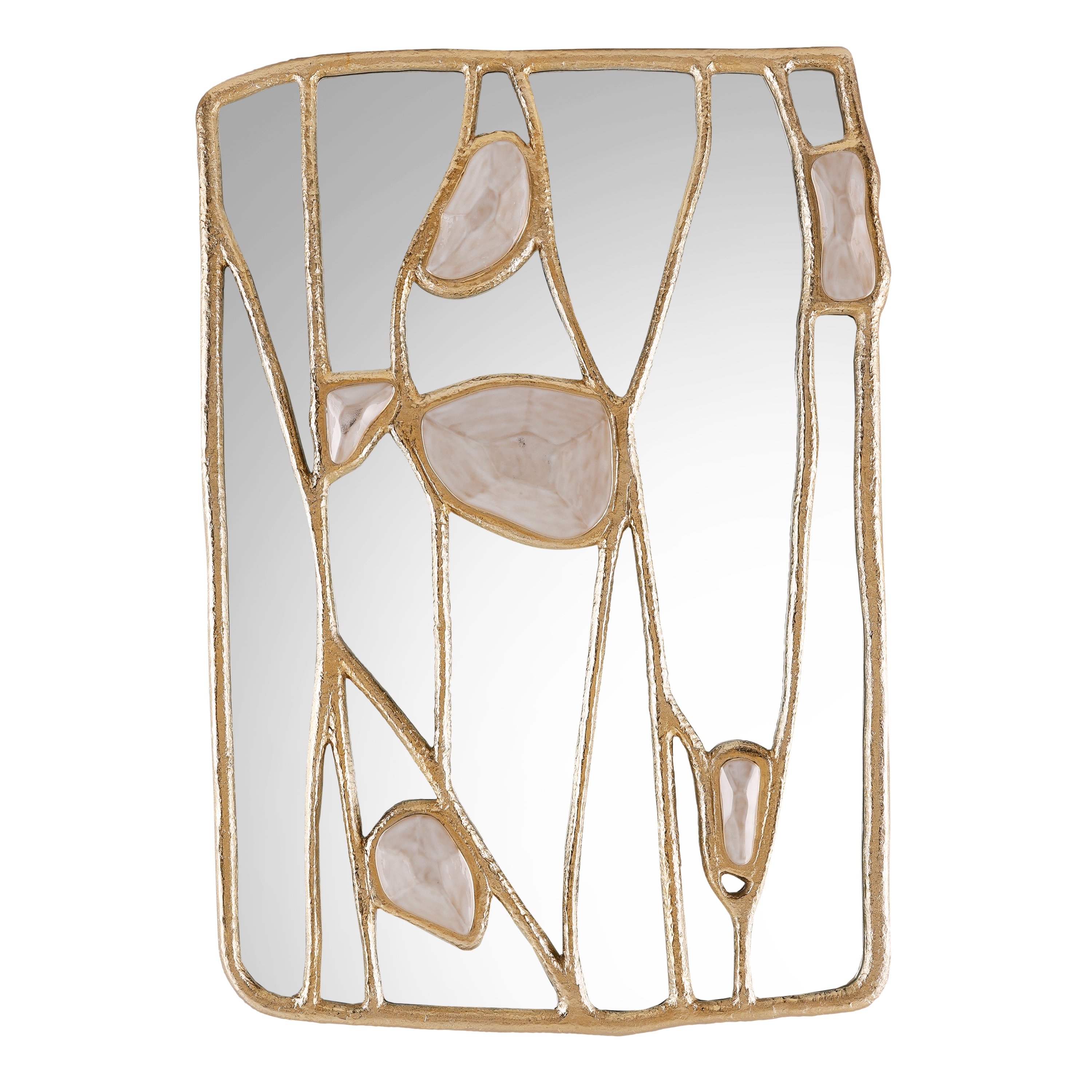 Embellished Branches Mirror, Gold