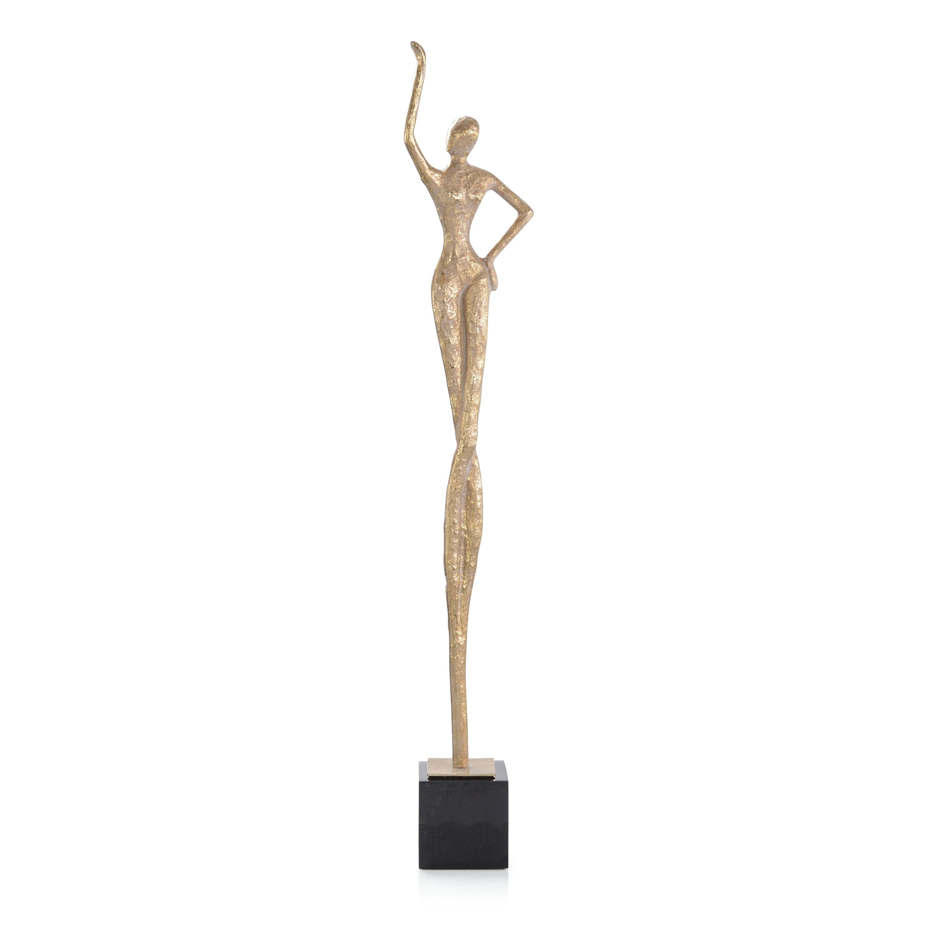 Posing Female Gold Sculpture I