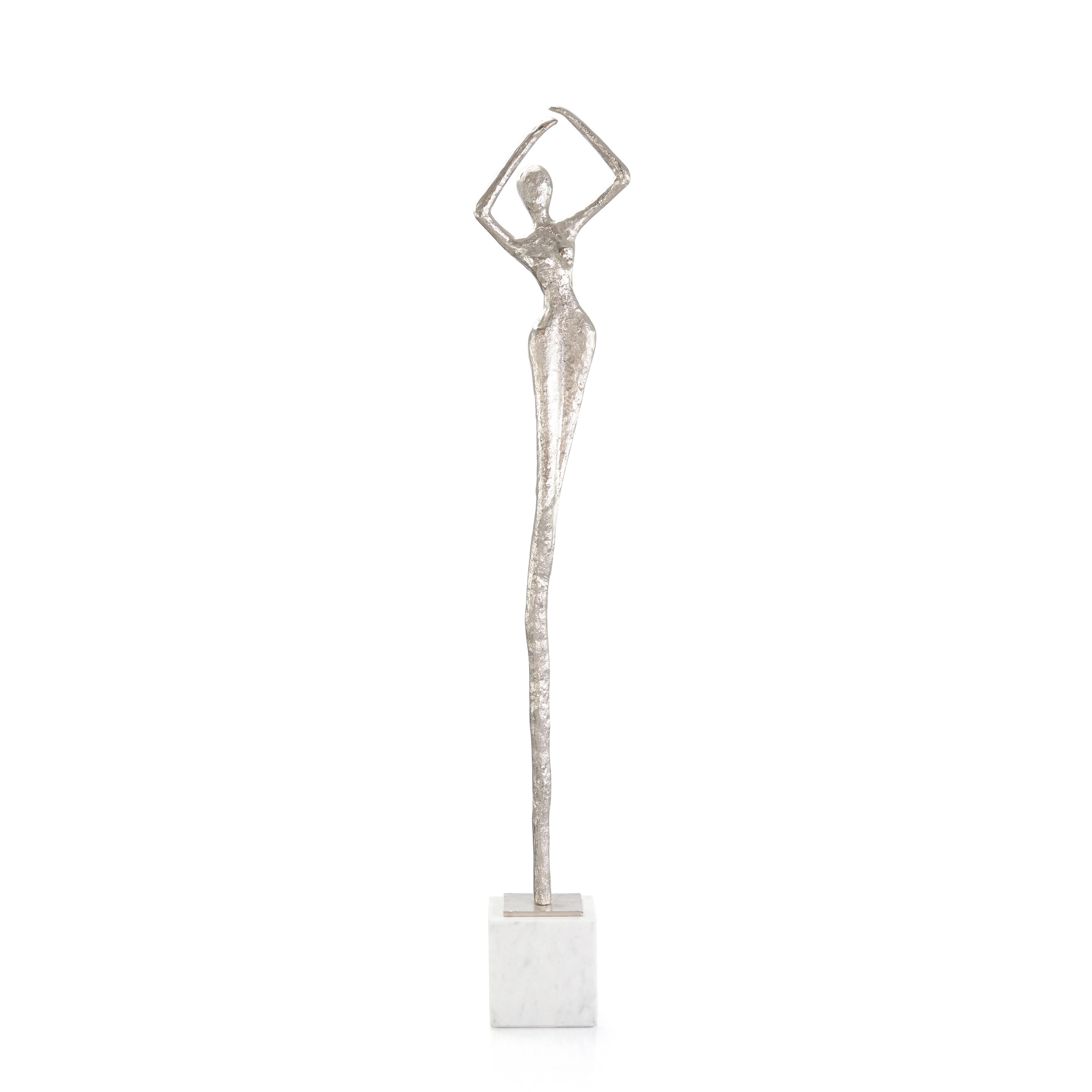 Posing Female Nickel Sculpture III