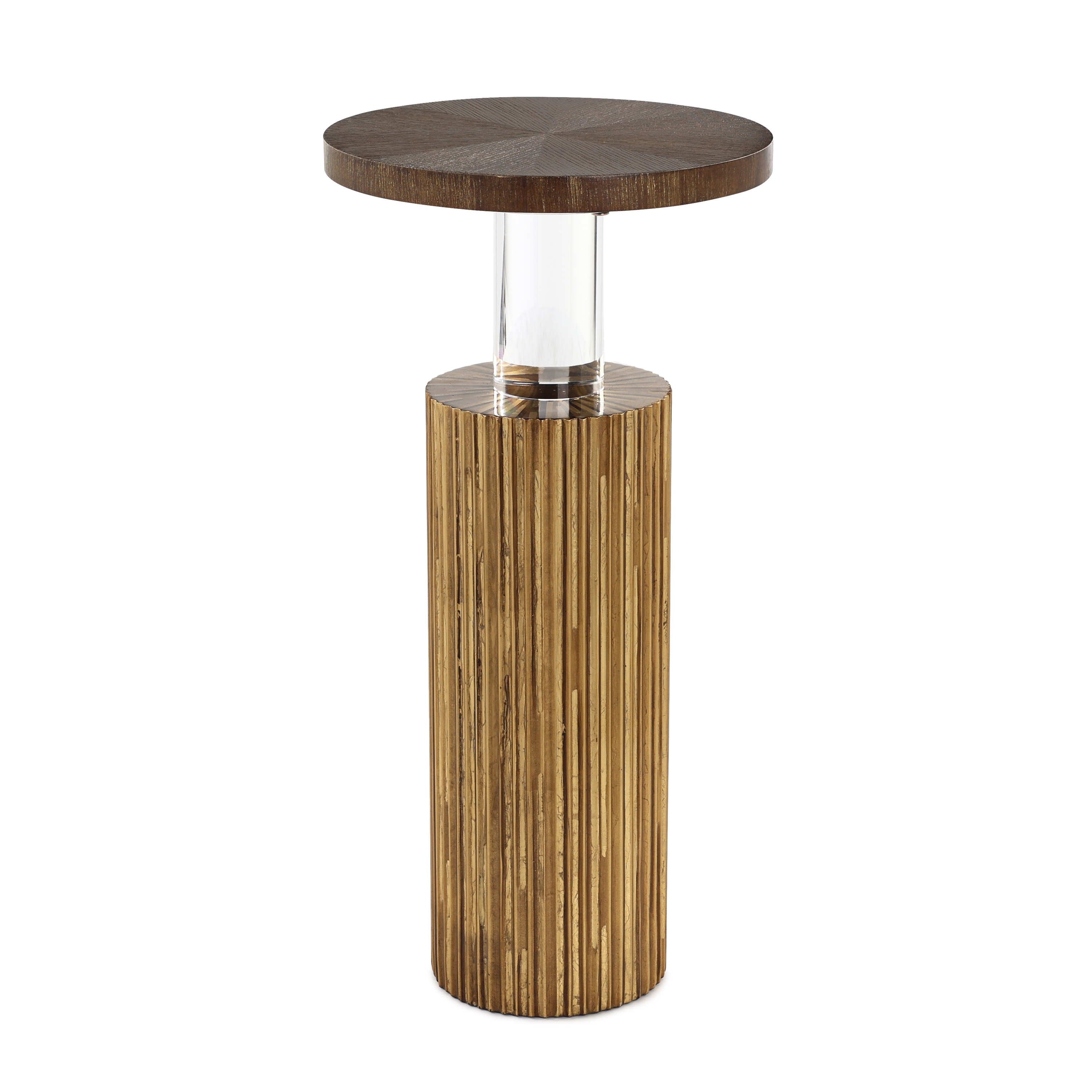 Two-Tone Oak Wood Martini Table