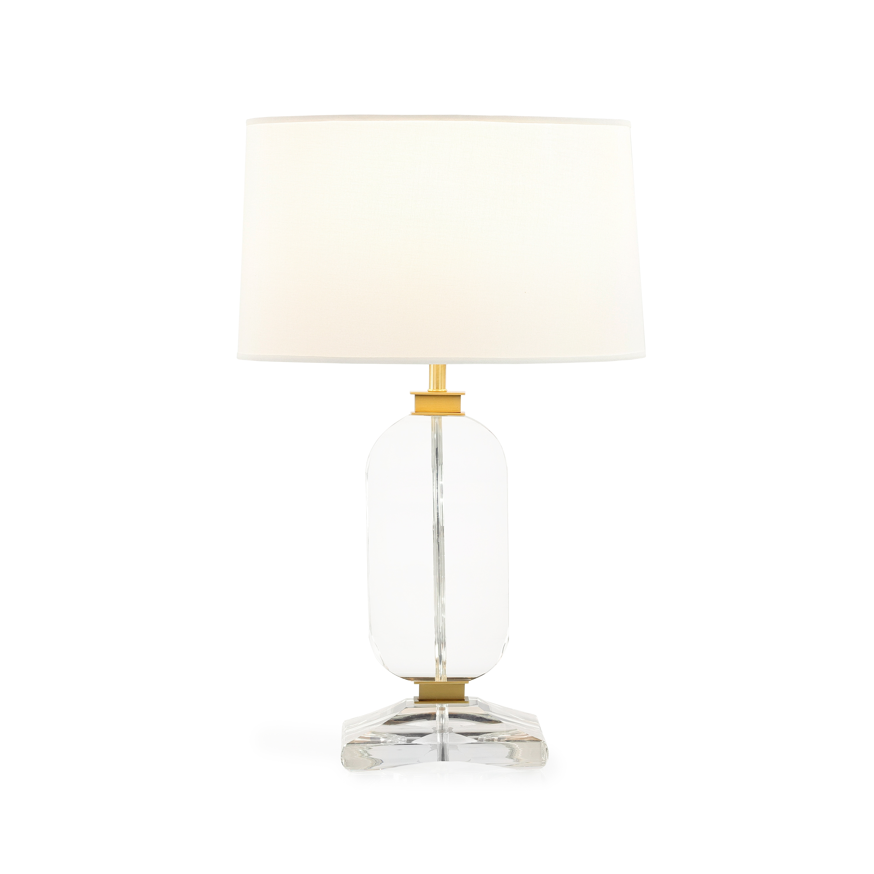 Sculpted Crystal Table Lamp