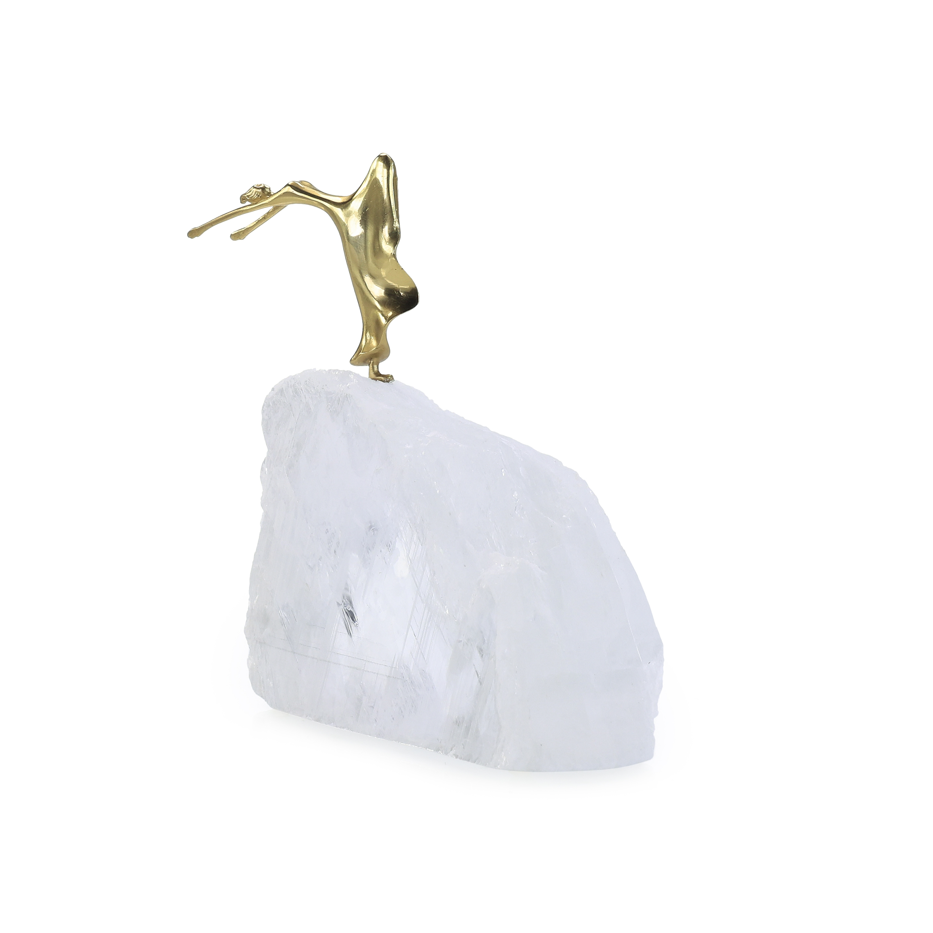 Ethereal Dancer Sculpture on Selenite III