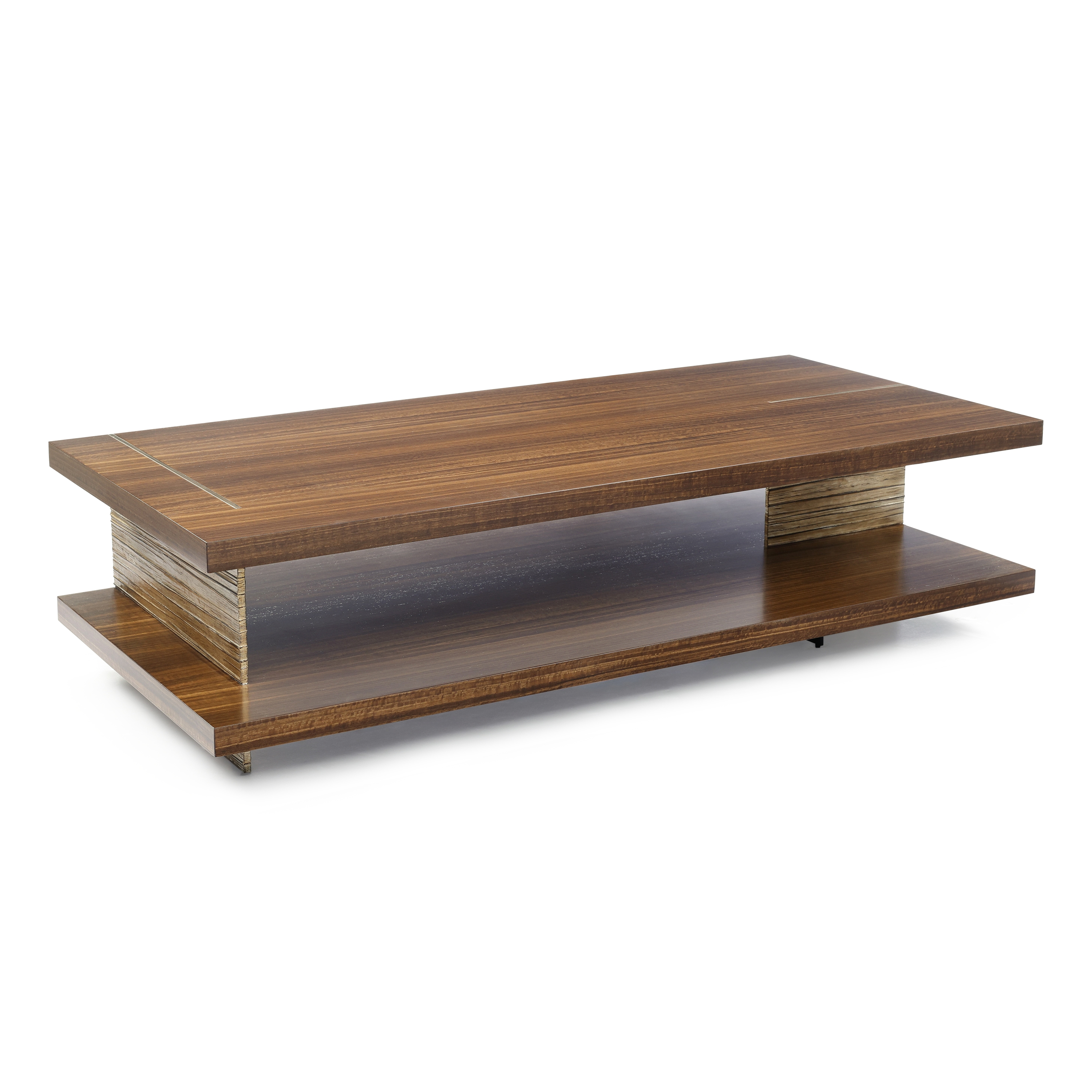 Modern Industrial Cocktail Table w/Shelf