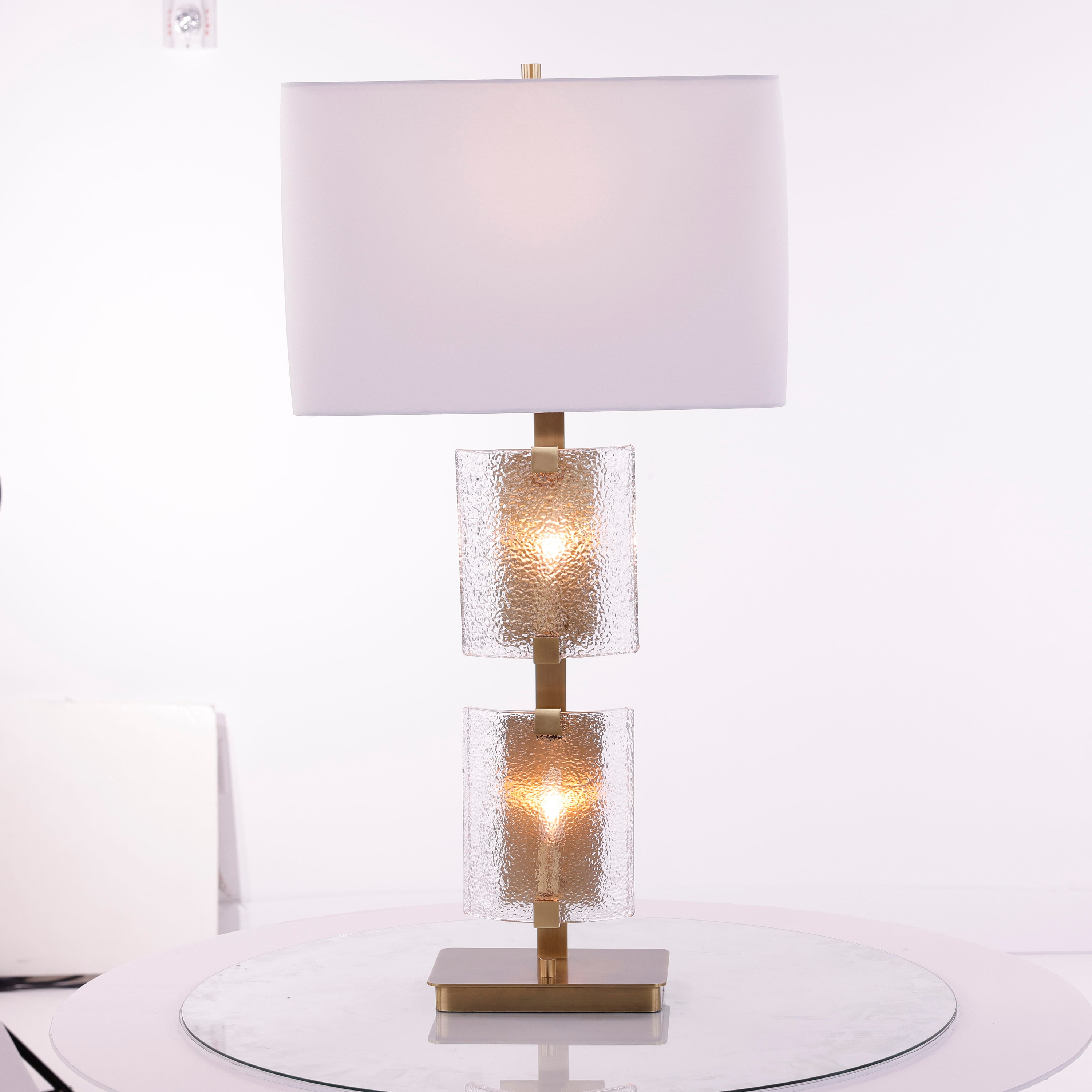 Gemelle Table Lamp, Brass