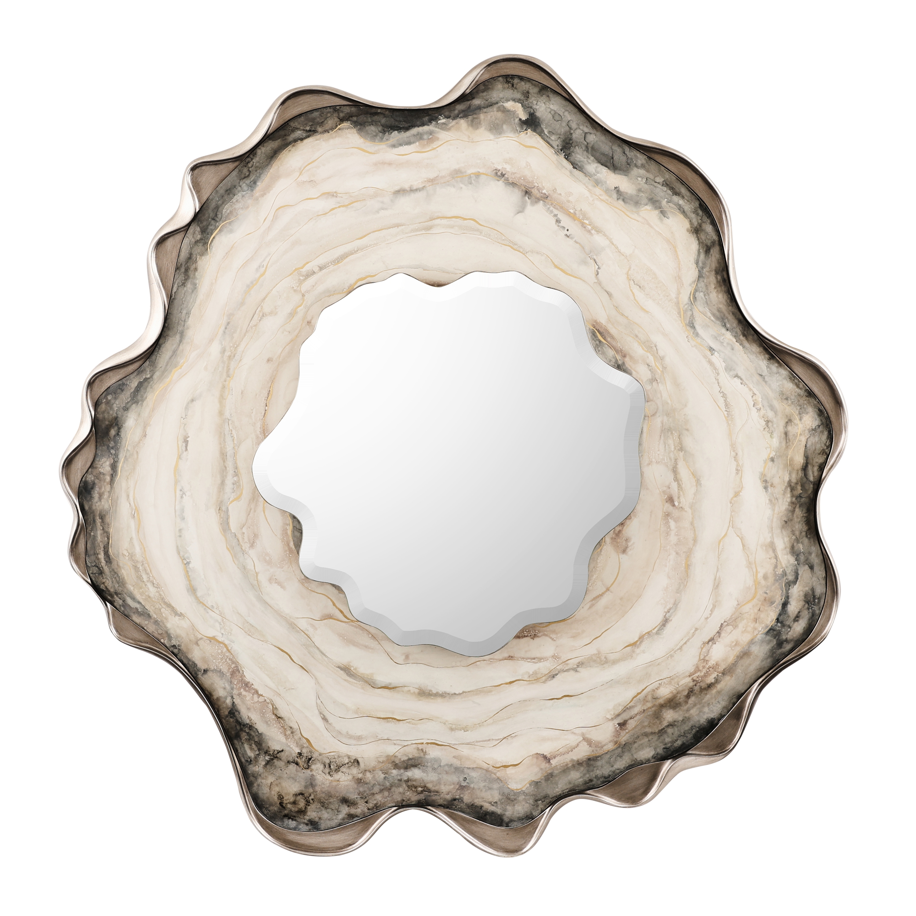 Dirillo Mirror, Grey Agate
