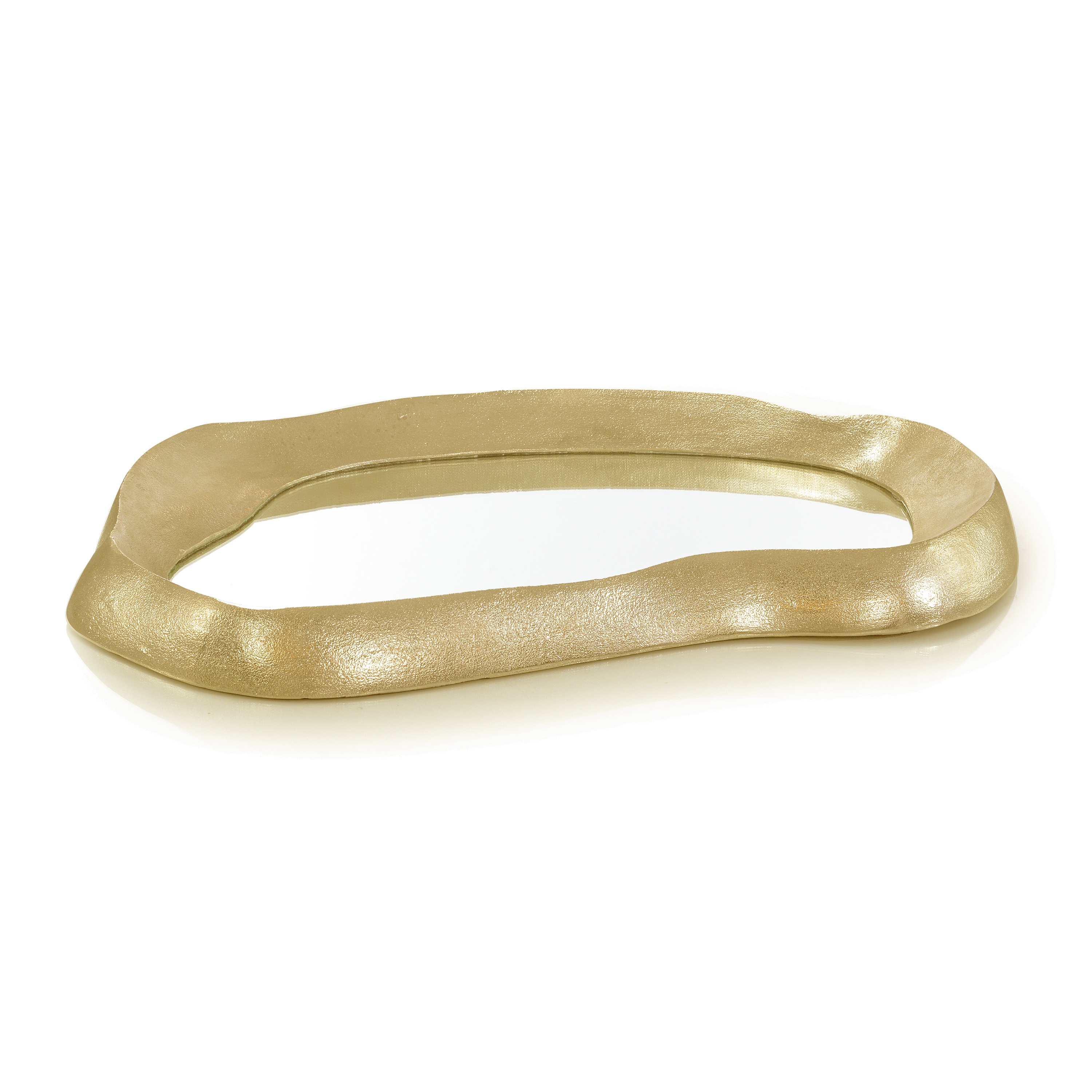 Cresting Reflections Tray, Large Gold