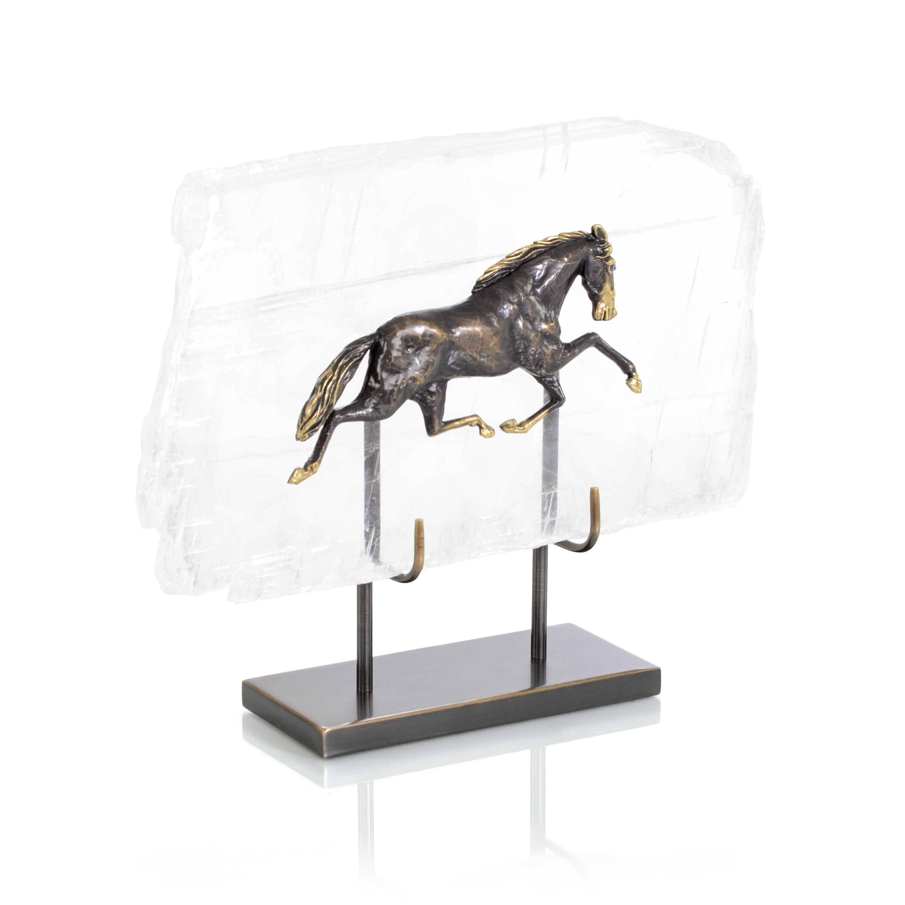 Horse in Selenite Sculpture I
