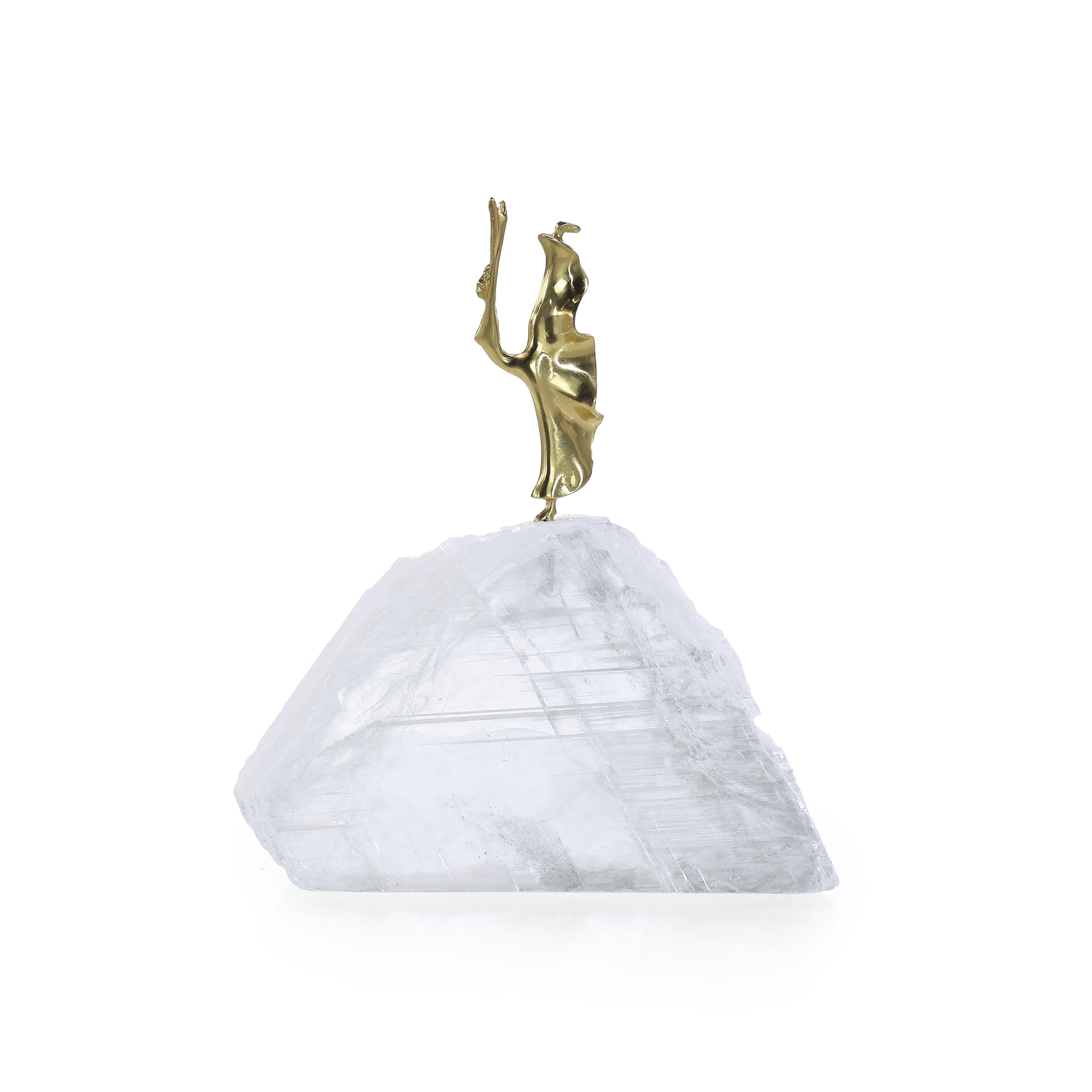 Ethereal Dancer Sculpture on Selenite I
