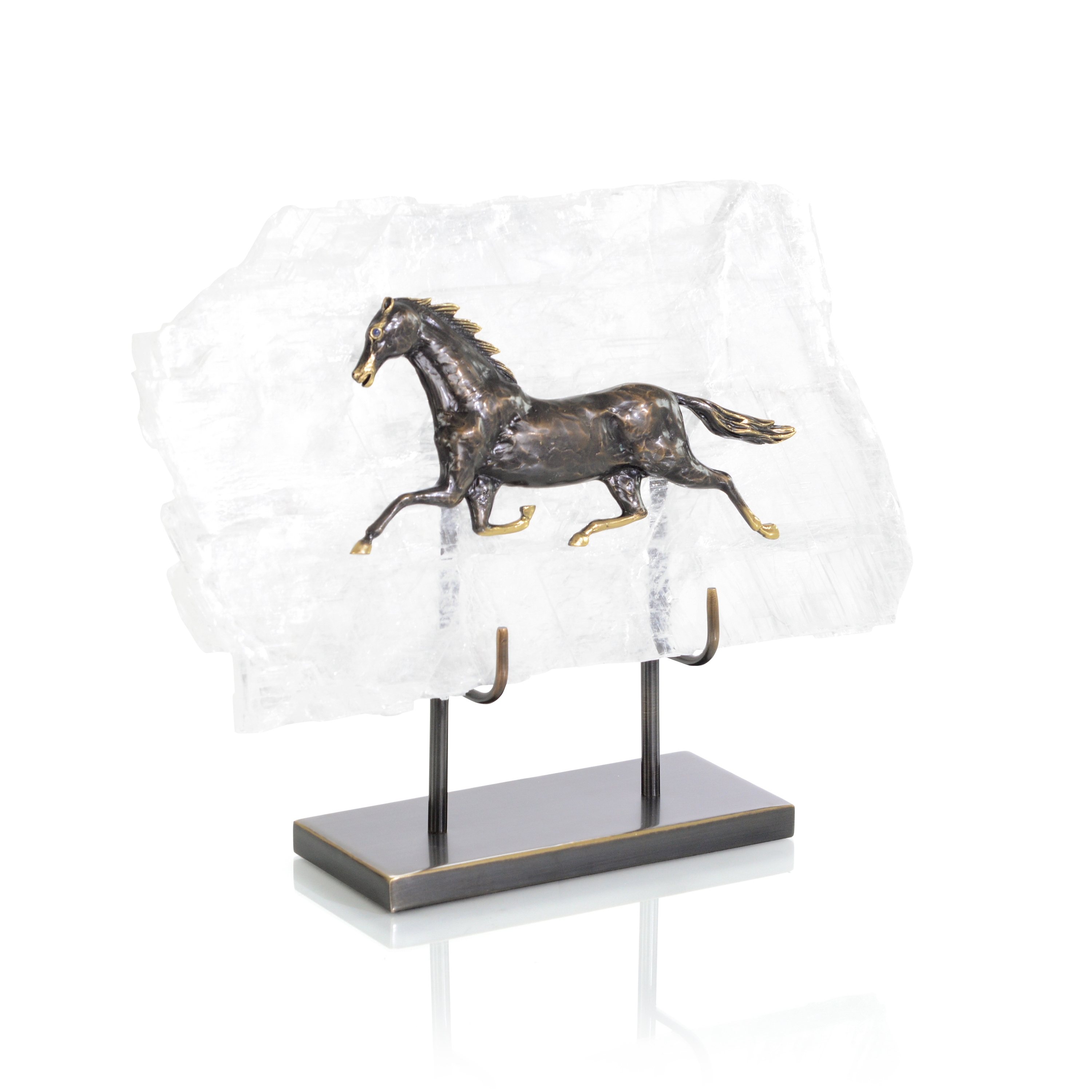 Horse in Selenite Sculpture II