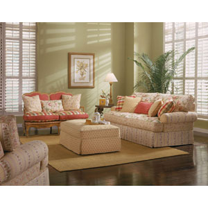 Alan White 696 Casual Upholstered Stationary Sofa