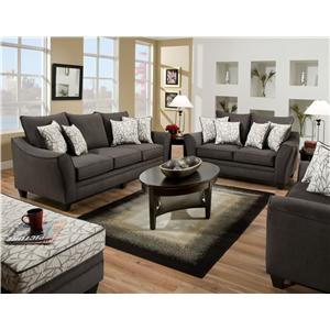 Vendor 610 3850 Stationary Living Room Group