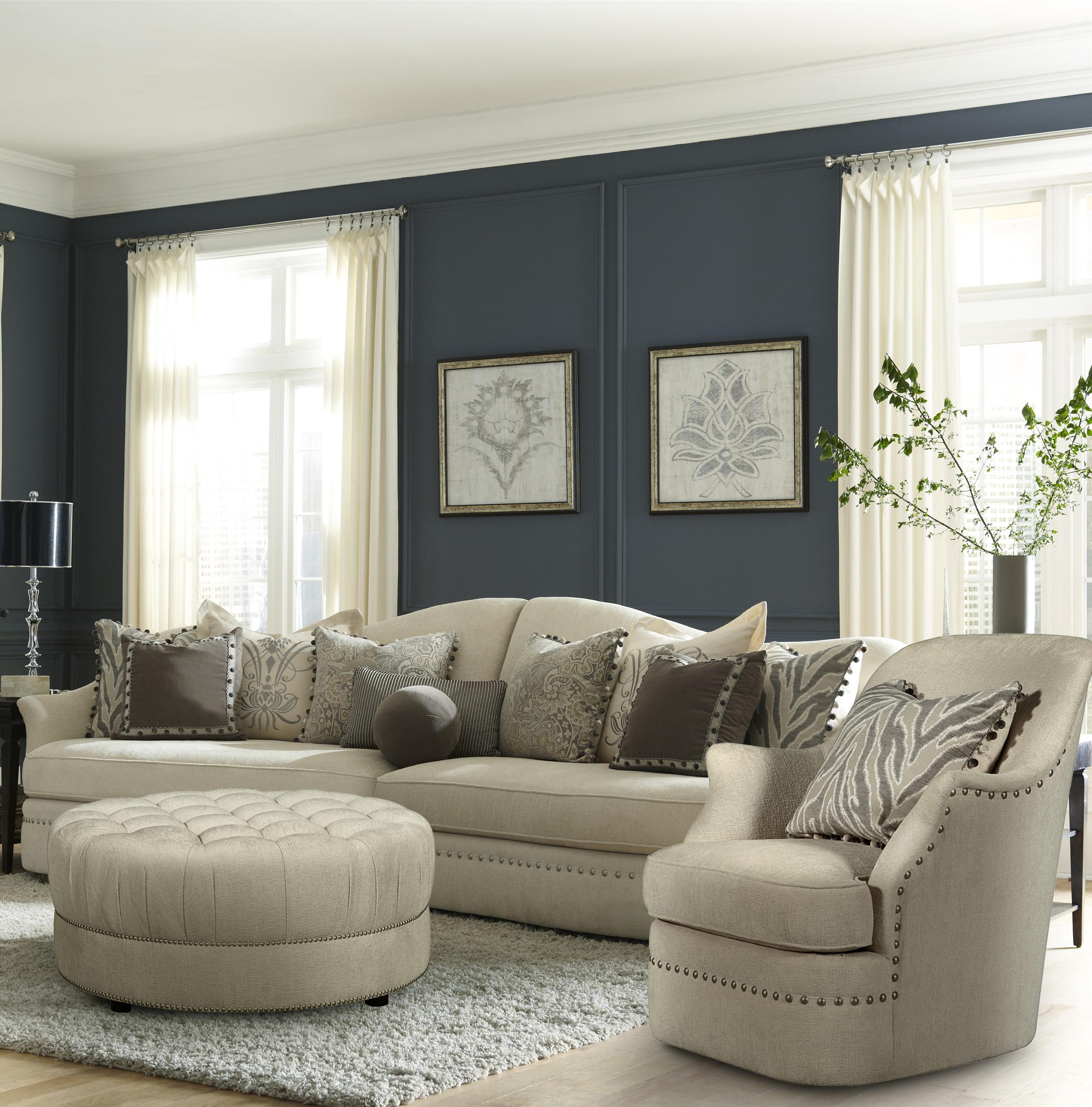 A R T Furniture Inc Amanda Ivory 2 Piece Sofa Sectional With A R T Furniture Inc Amanda Ivory 2 Piece Sofa Sectional With Camel Back Boulevard Home Furnishings Sofas