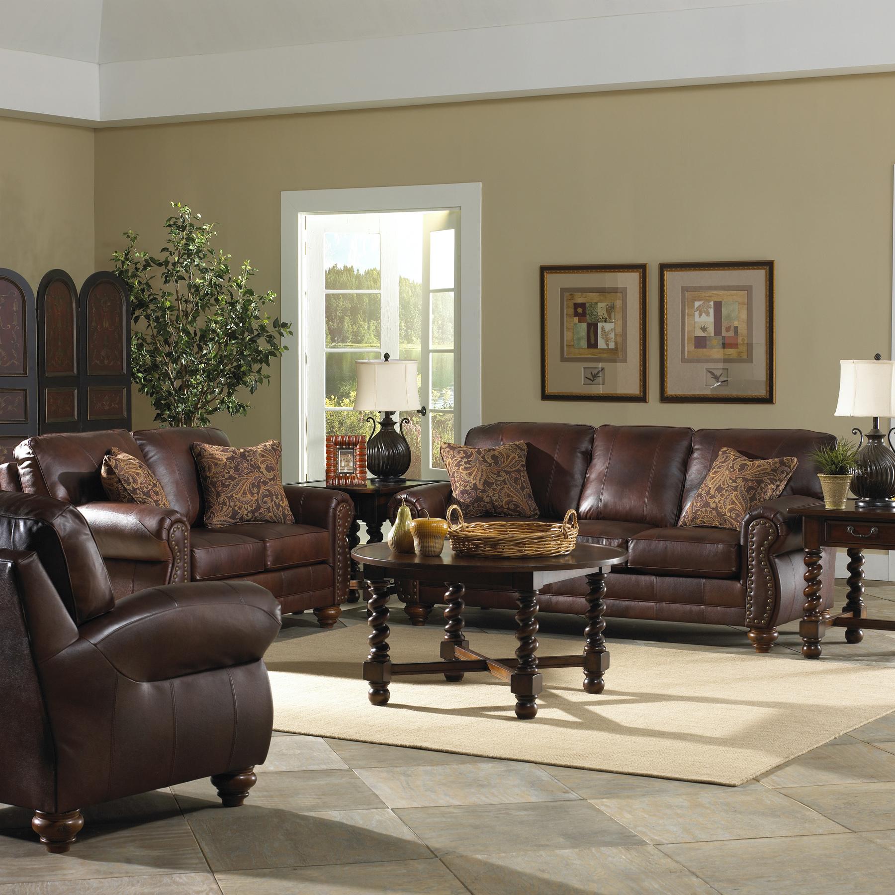 Best Home Furnishings Le Stationary Leather Sofa With Nailhead Best Home Furnishings Le Stationary Leather Sofa With Nailhead Trim By Sofas Lesville Carmel Avon Indianapolis Indiana