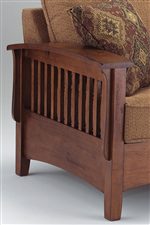 Westney Sof By Best Home Furnishings Wayside Furniture Mission Style Sofa Arm Detail