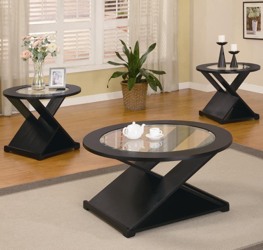 Occasional Table Sets 3 Piece Table Sets By Coaster Sam Levitz Furniture Coaster Occasional Table Sets Dealer