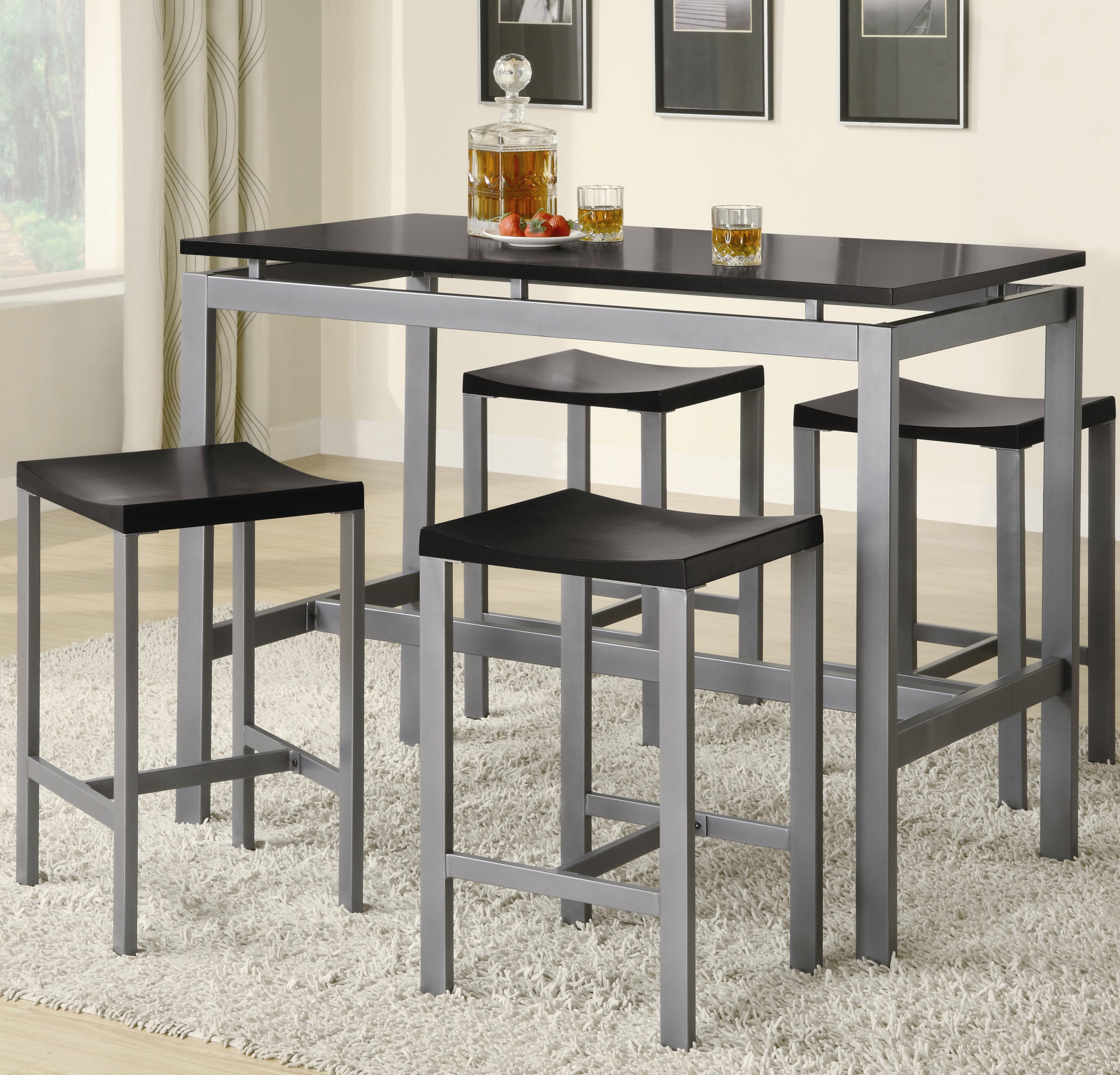 Coaster Atlus 150095 5 Piece Counter Height Dining Set | Northeast ... Coaster Atlus 150095 5 Piece Counter Height Dining Set | Northeast ...