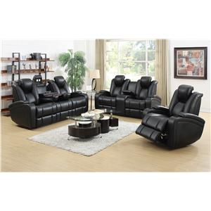 Coaster Delange Reclining Living Room Group
