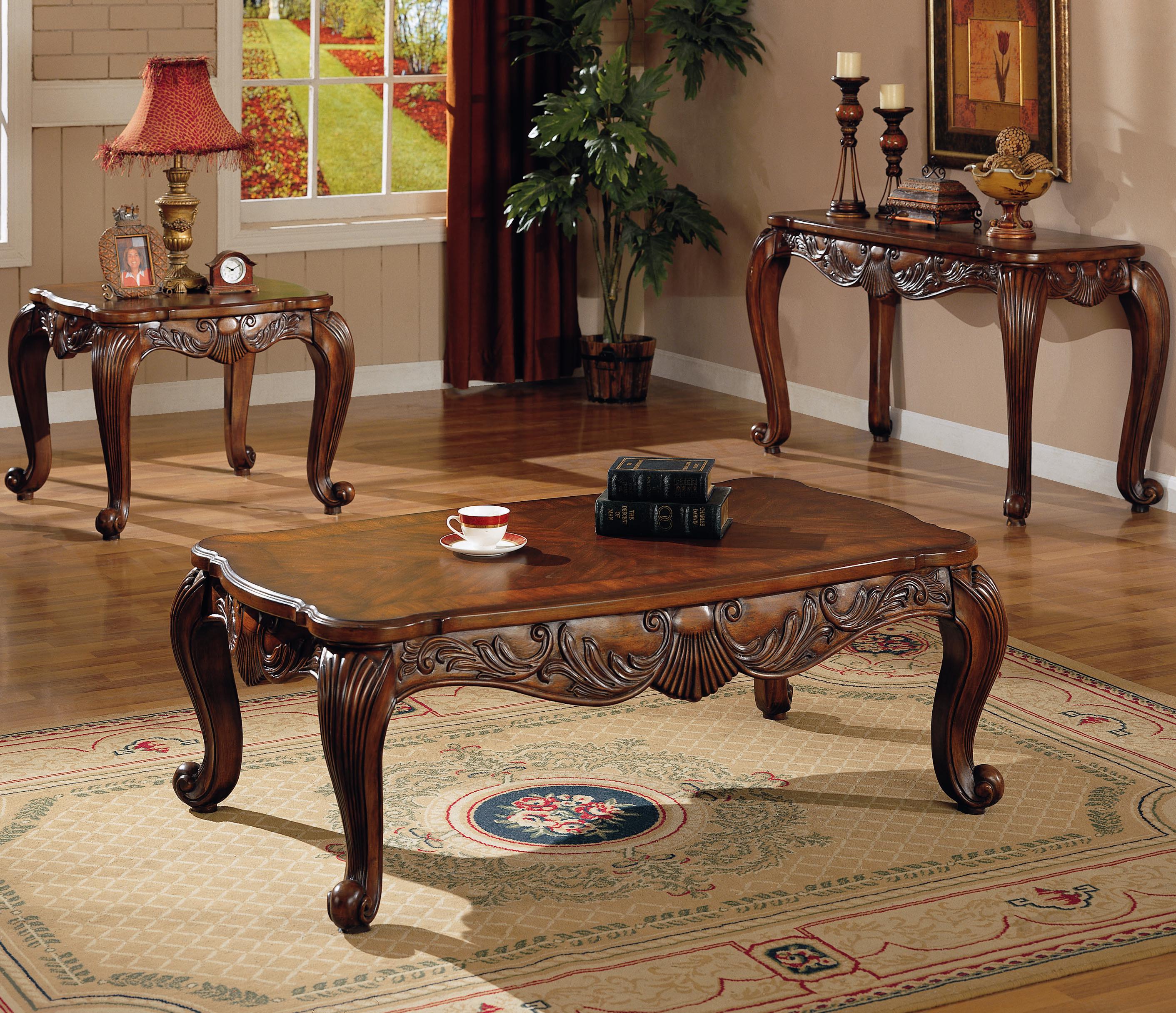 coaster venice traditional rectangular cocktail table - value city coaster venice traditional rectangular cocktail table - value city